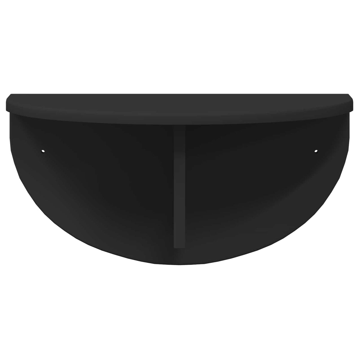 Wandregal 2 stk. Schwarz 48 x 24 x 24 cm Holzwerkstoff