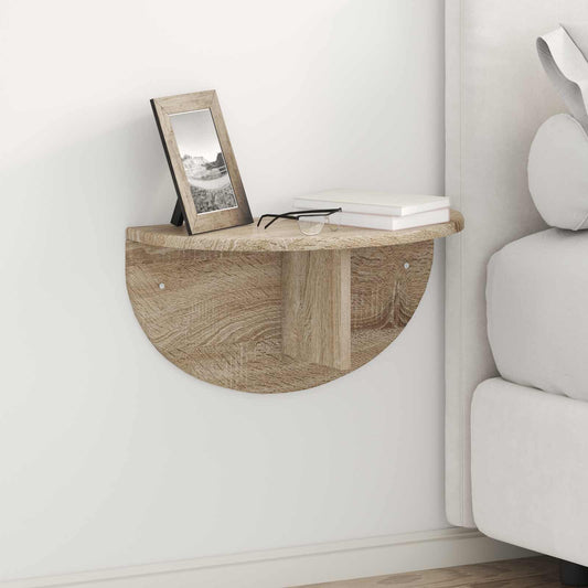 Wandregal 2 stk. Sonoma-Eiche 48 x 24 x 24 cm Holzwerkstoff