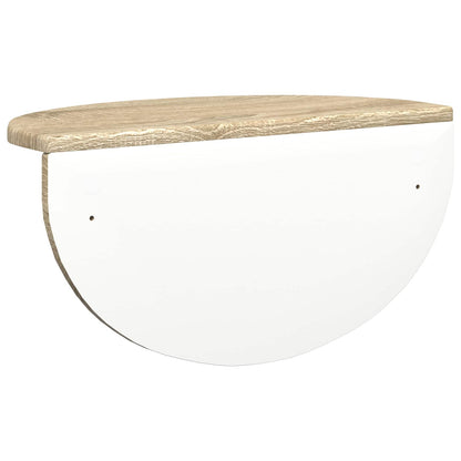 Wandregal 2 stk. Sonoma-Eiche 48 x 24 x 24 cm Holzwerkstoff