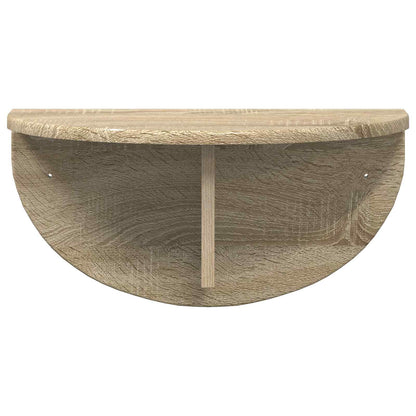 Wandregal 2 stk. Sonoma-Eiche 48 x 24 x 24 cm Holzwerkstoff