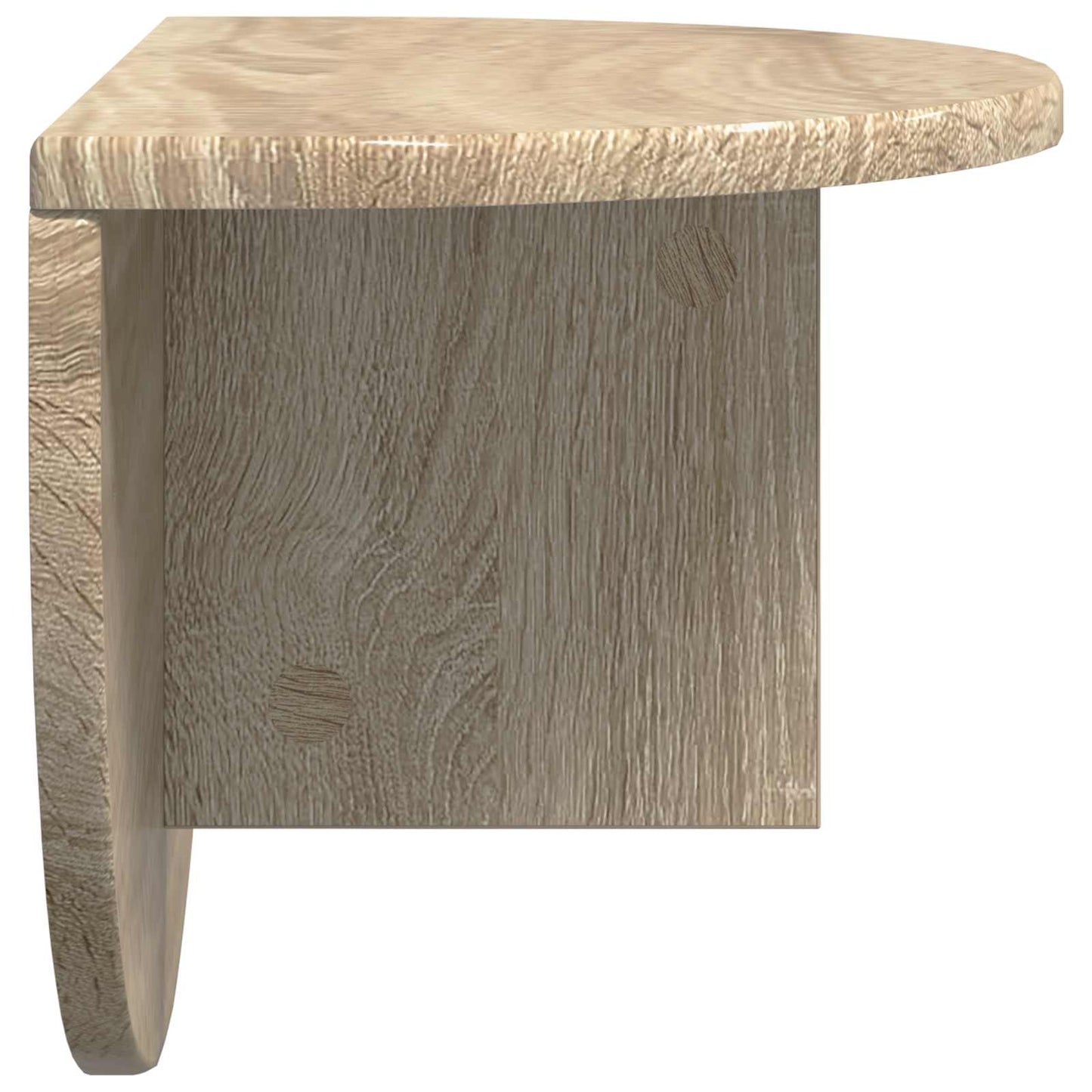 Wandregal 2 stk. Sonoma-Eiche 48 x 24 x 24 cm Holzwerkstoff