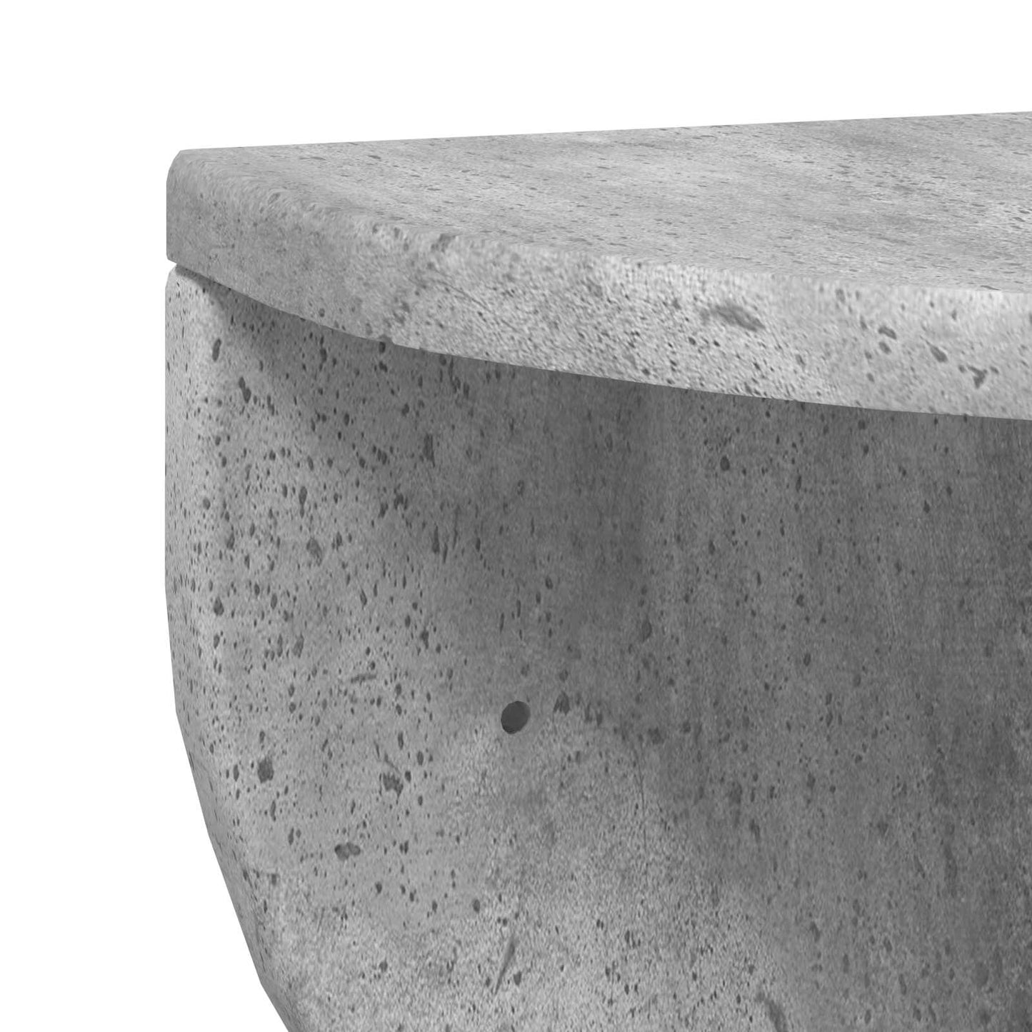 Wandregal 2 stk. Betongrau 48 x 24 x 24 cm Holzwerkstoff