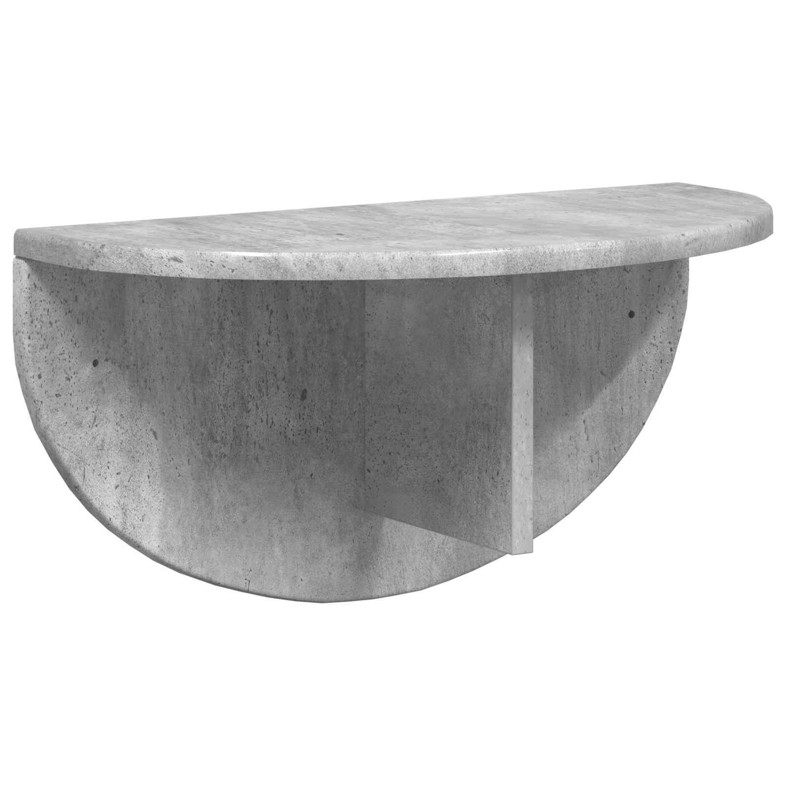 Wandregal 2 stk. Betongrau 48 x 24 x 24 cm Holzwerkstoff