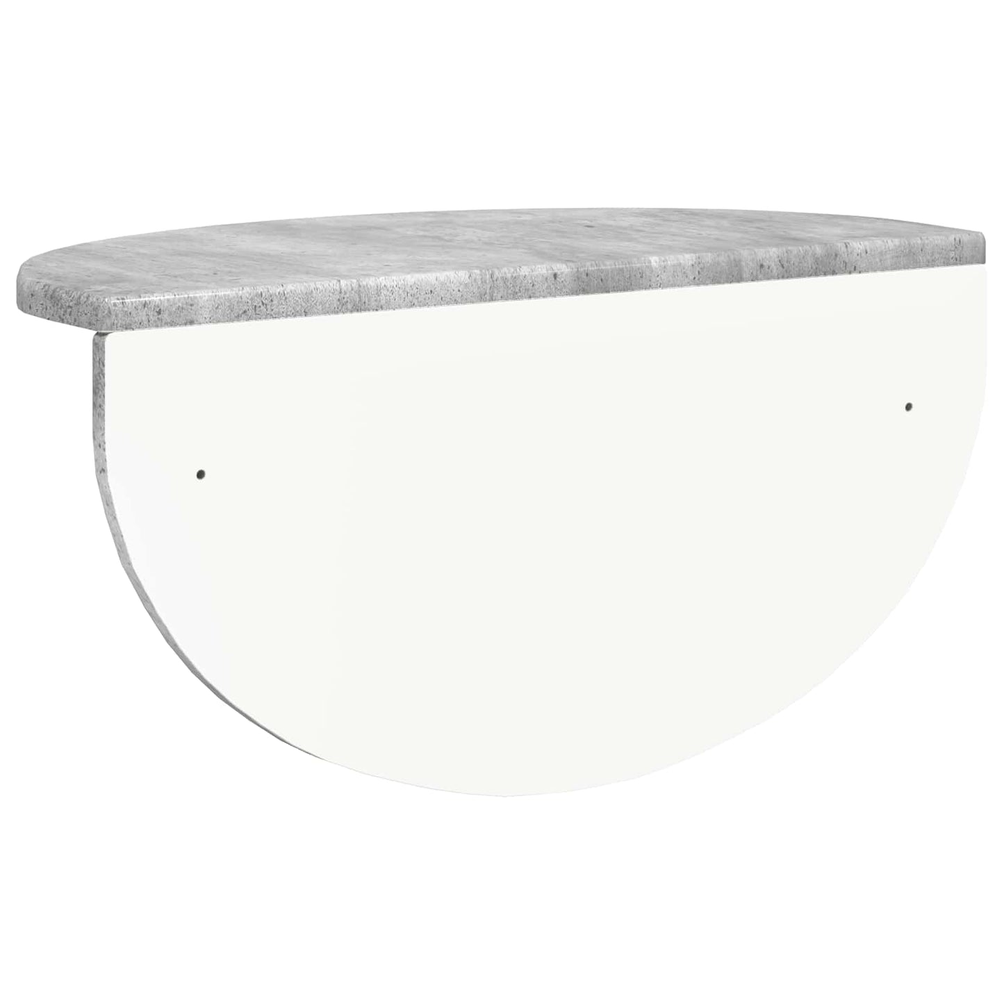 Wandregal 2 stk. Betongrau 48 x 24 x 24 cm Holzwerkstoff