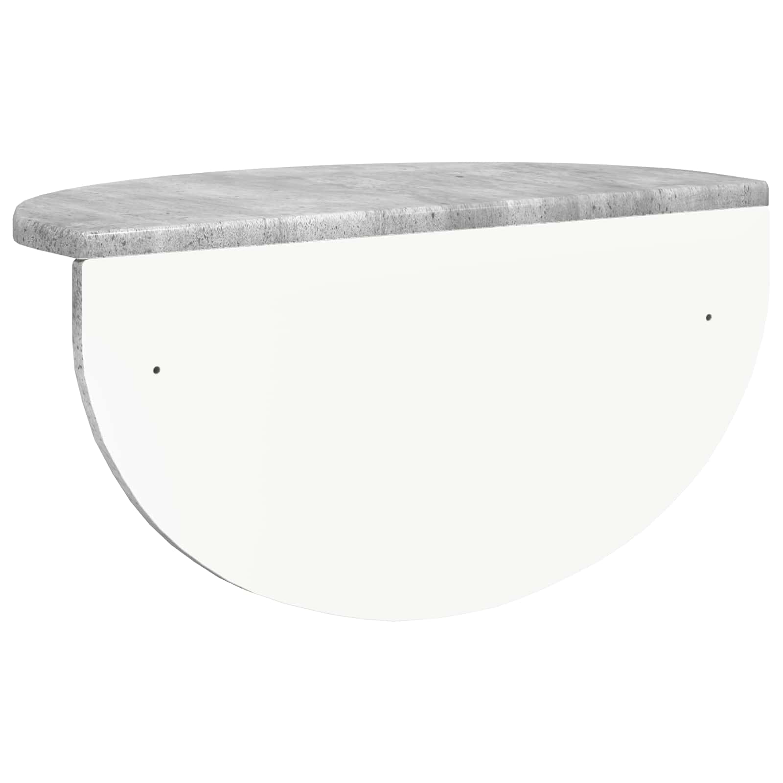 Wandregal 2 stk. Betongrau 48 x 24 x 24 cm Holzwerkstoff