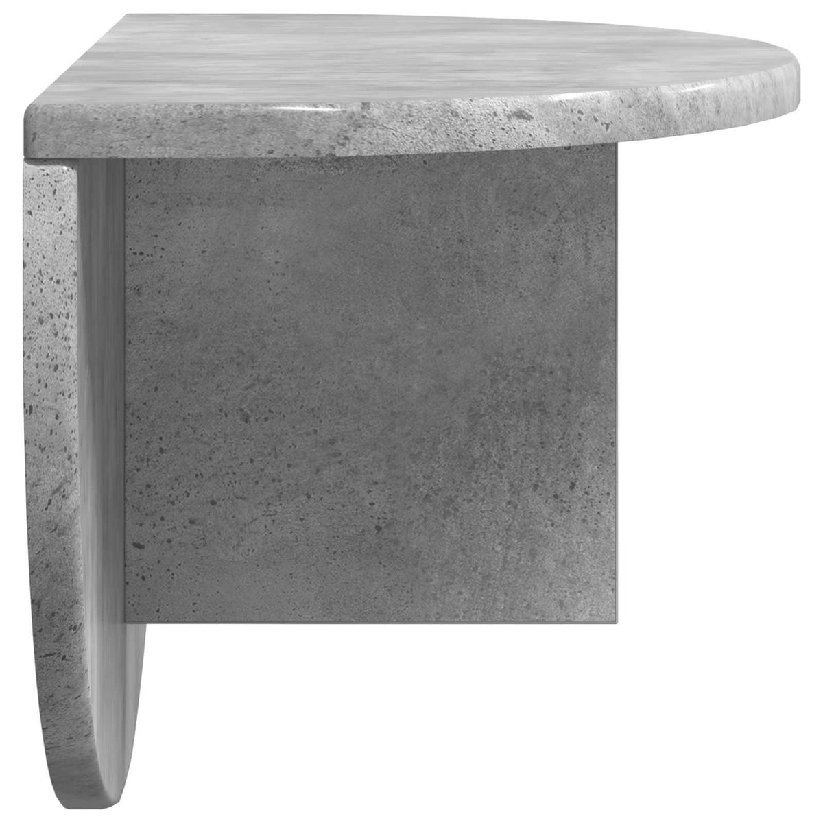 Wandregal 2 stk. Betongrau 48 x 24 x 24 cm Holzwerkstoff