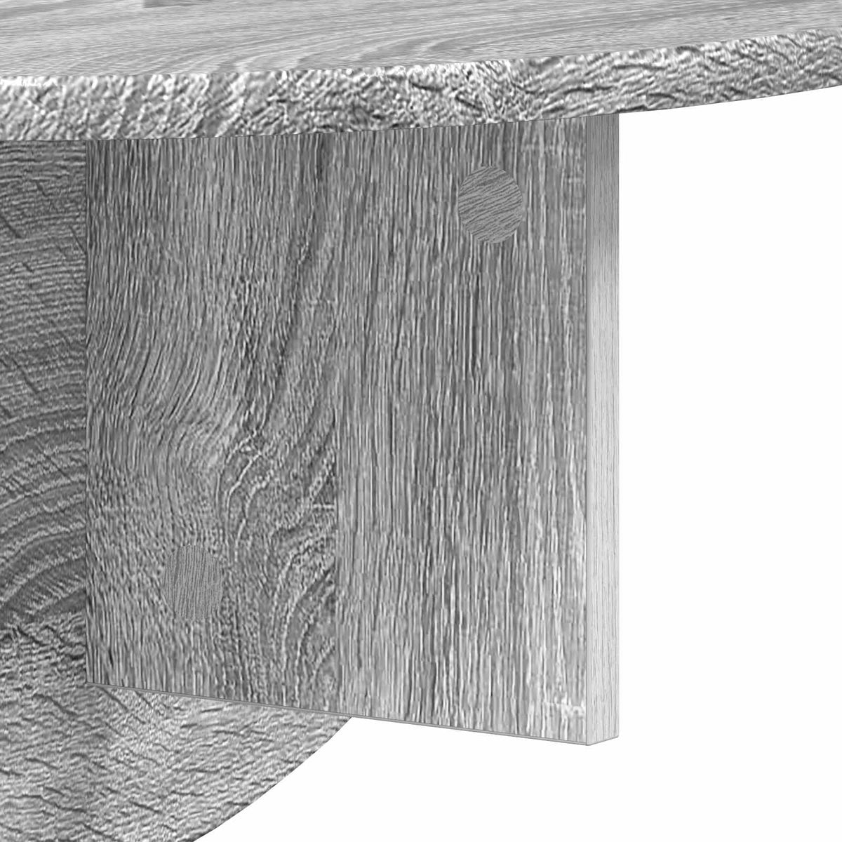 Wandregal 2 stk. Sonoma-Grau 48 x 24 x 24 cm Holzwerkstoff