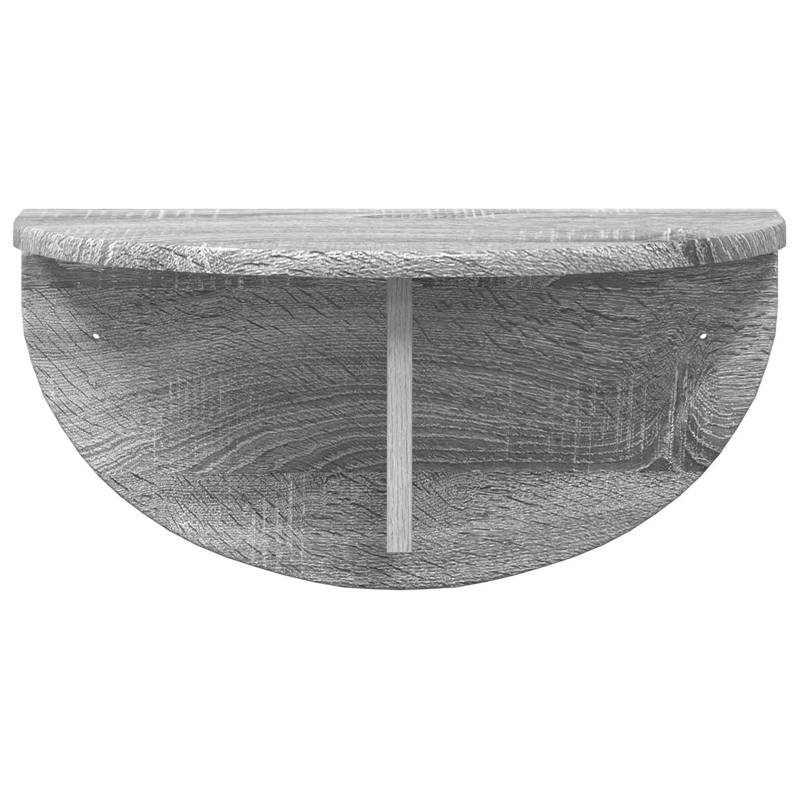 Wandregal 2 stk. Sonoma-Grau 48 x 24 x 24 cm Holzwerkstoff
