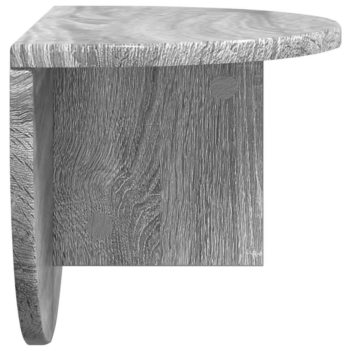 Wandregal 2 stk. Sonoma-Grau 48 x 24 x 24 cm Holzwerkstoff