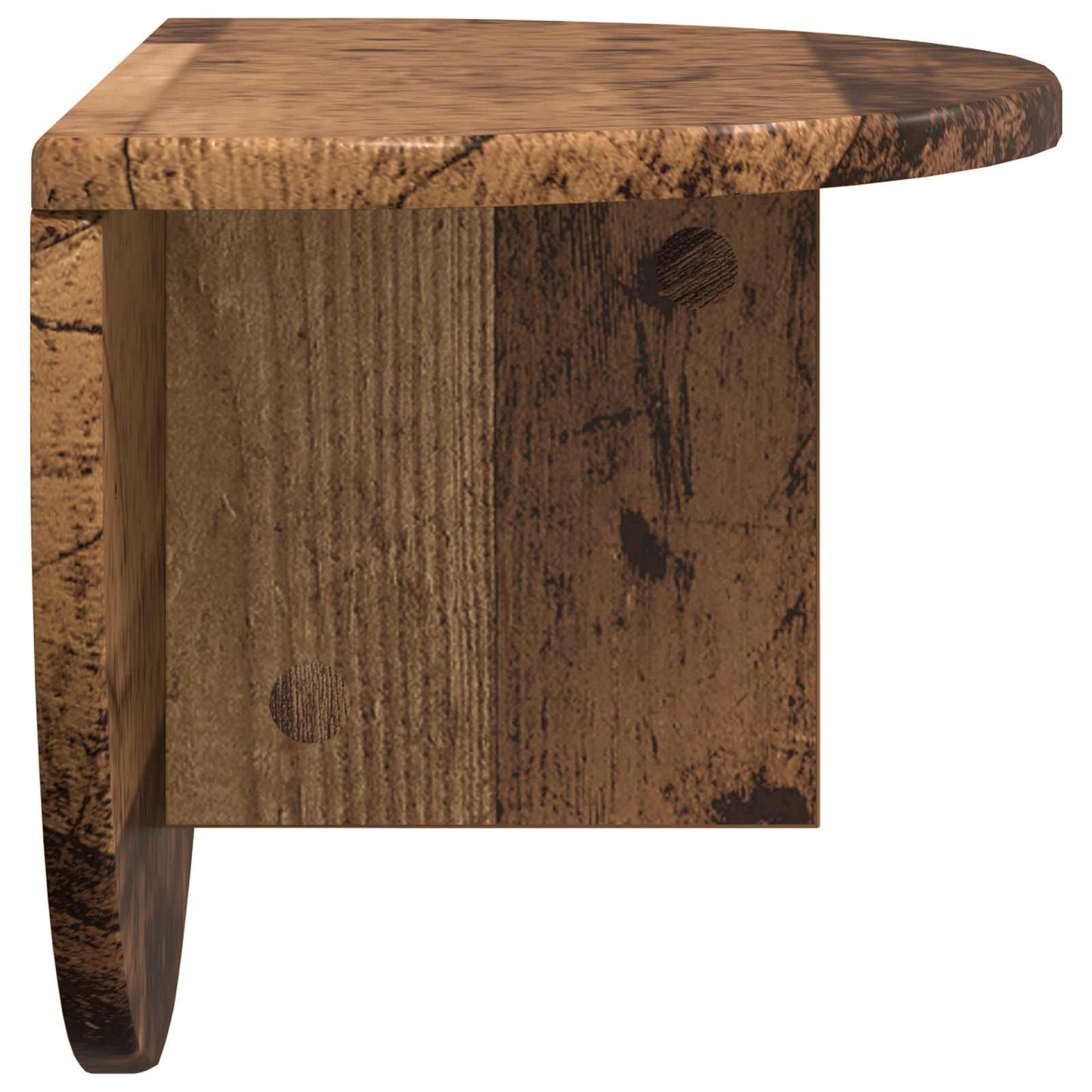 Wandregal 2 stk. Altholz 48 x 24 x 24 cm Holzwerkstoff