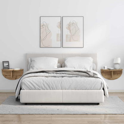 Wandregal 2 stk. Artisan-Eiche 48 x 24 x 24 cm Holzwerkstoff