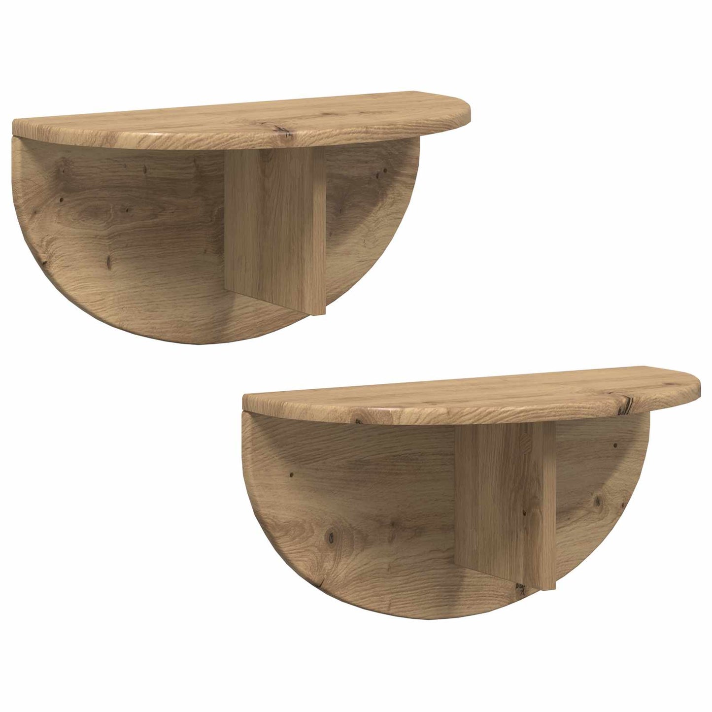 Wandregal 2 stk. Artisan-Eiche 48 x 24 x 24 cm Holzwerkstoff