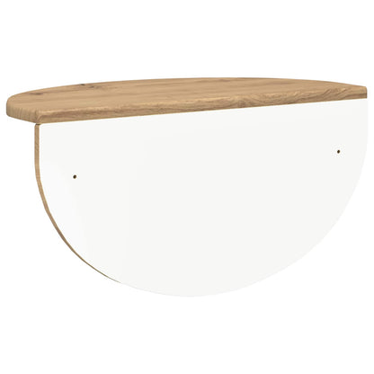 Wandregal 2 stk. Artisan-Eiche 48 x 24 x 24 cm Holzwerkstoff