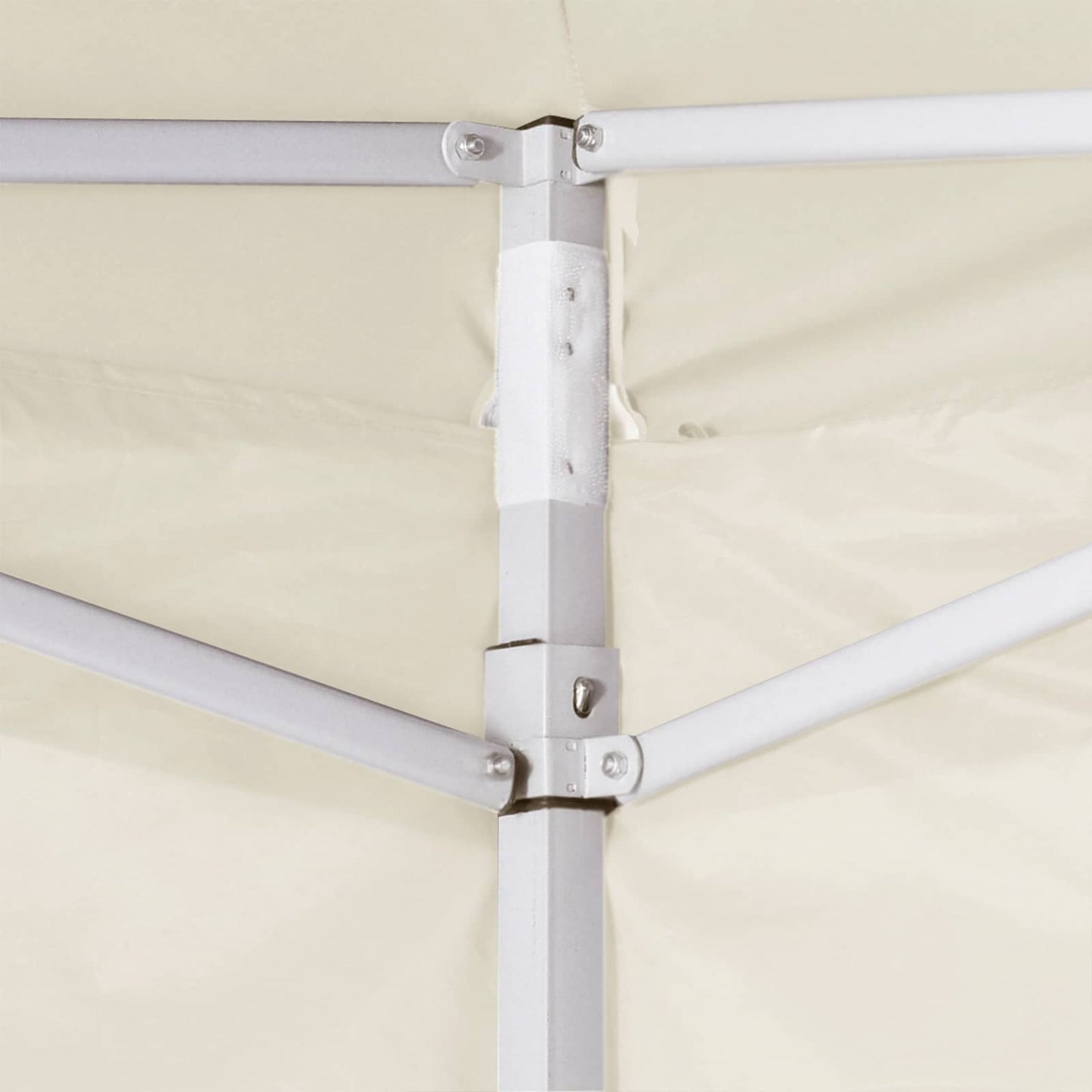 Partyzelt 200 x 200 x 315 cm Creme Oxford-Stoff