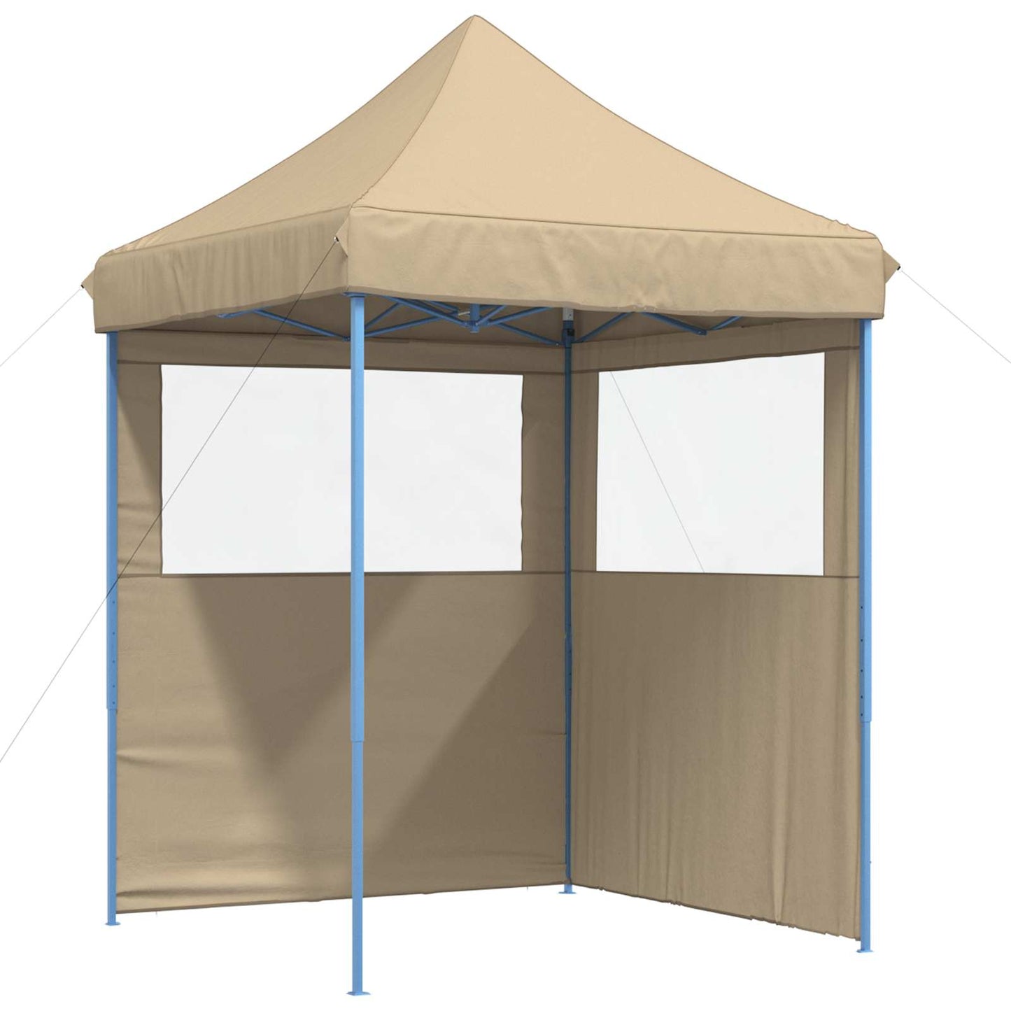 Partyzelt 200 x 200 x 306 cm Beige Oxford-Stoff