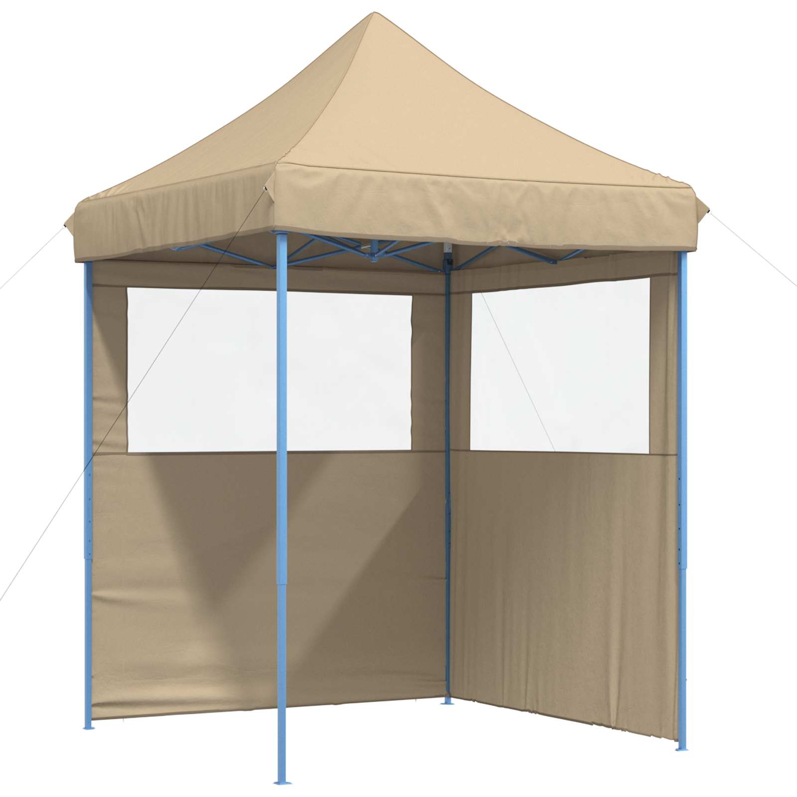 Partyzelt 200 x 200 x 306 cm Beige Oxford-Stoff