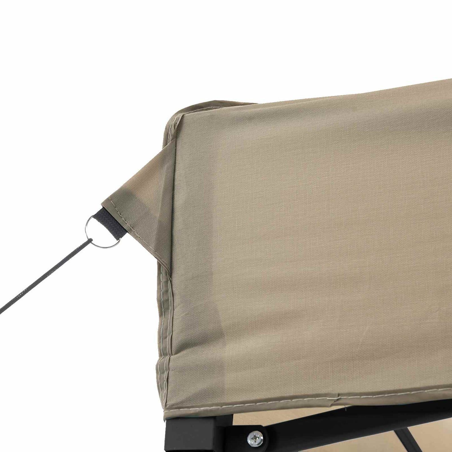 Partyzelt 200 x 200 x 306 cm Taupe Oxford-Stoff