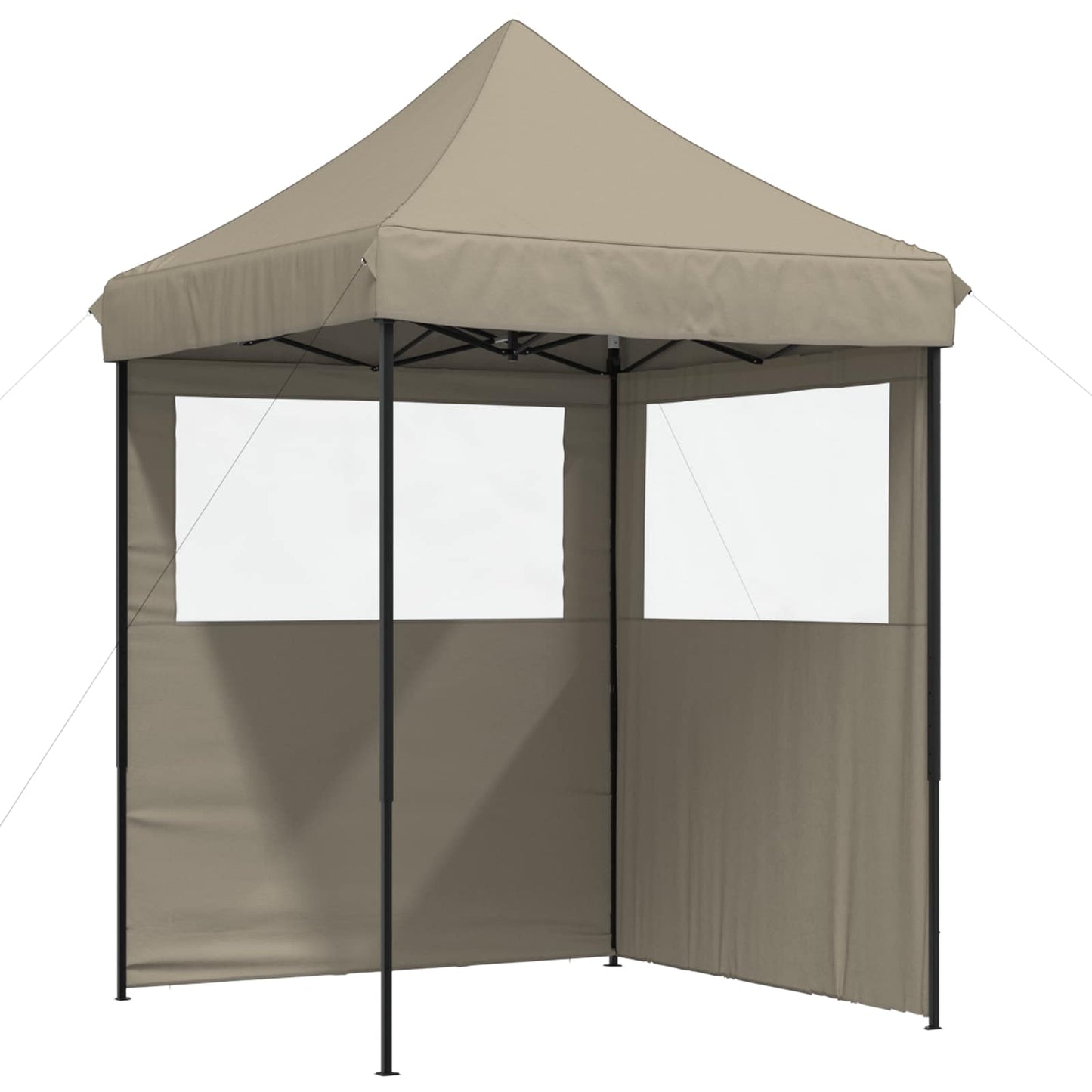 Partyzelt 200 x 200 x 306 cm Taupe Oxford-Stoff