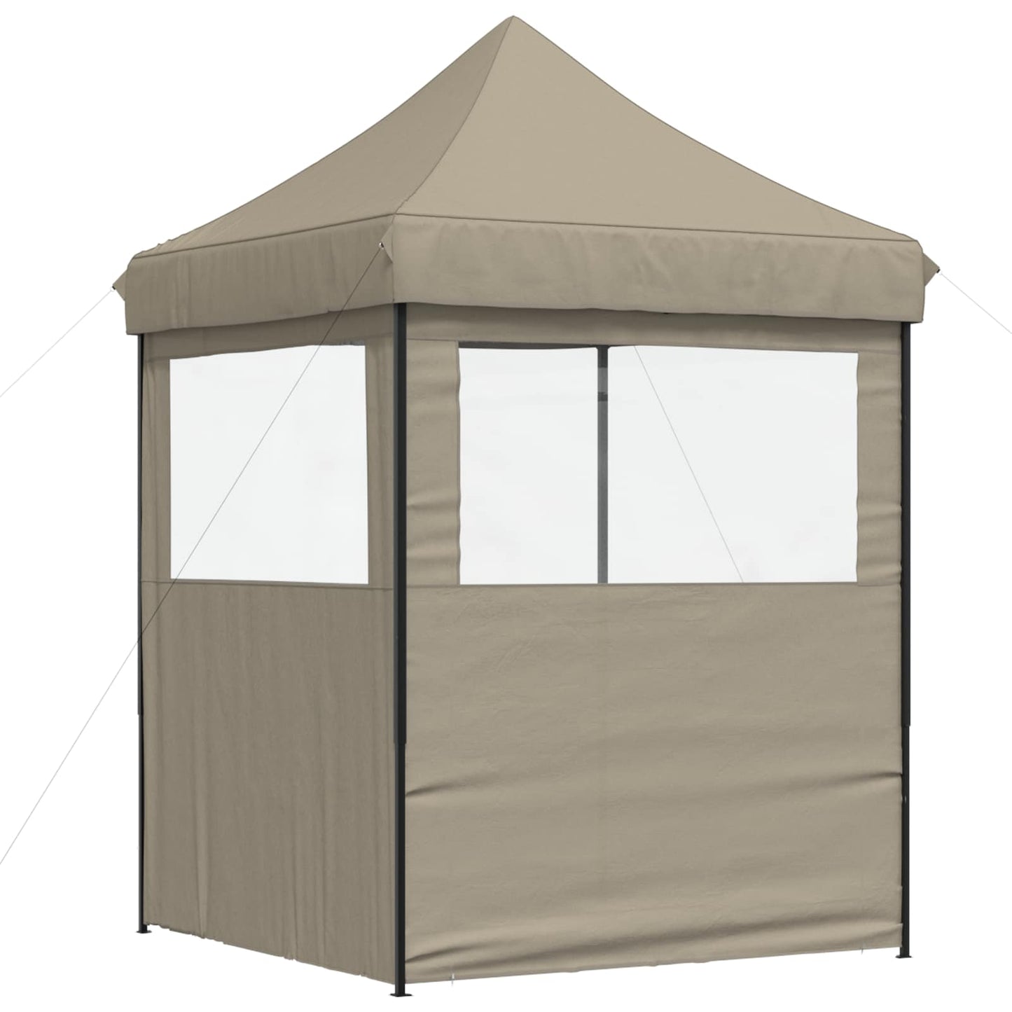 Partyzelt 200 x 200 x 306 cm Taupe Oxford-Stoff