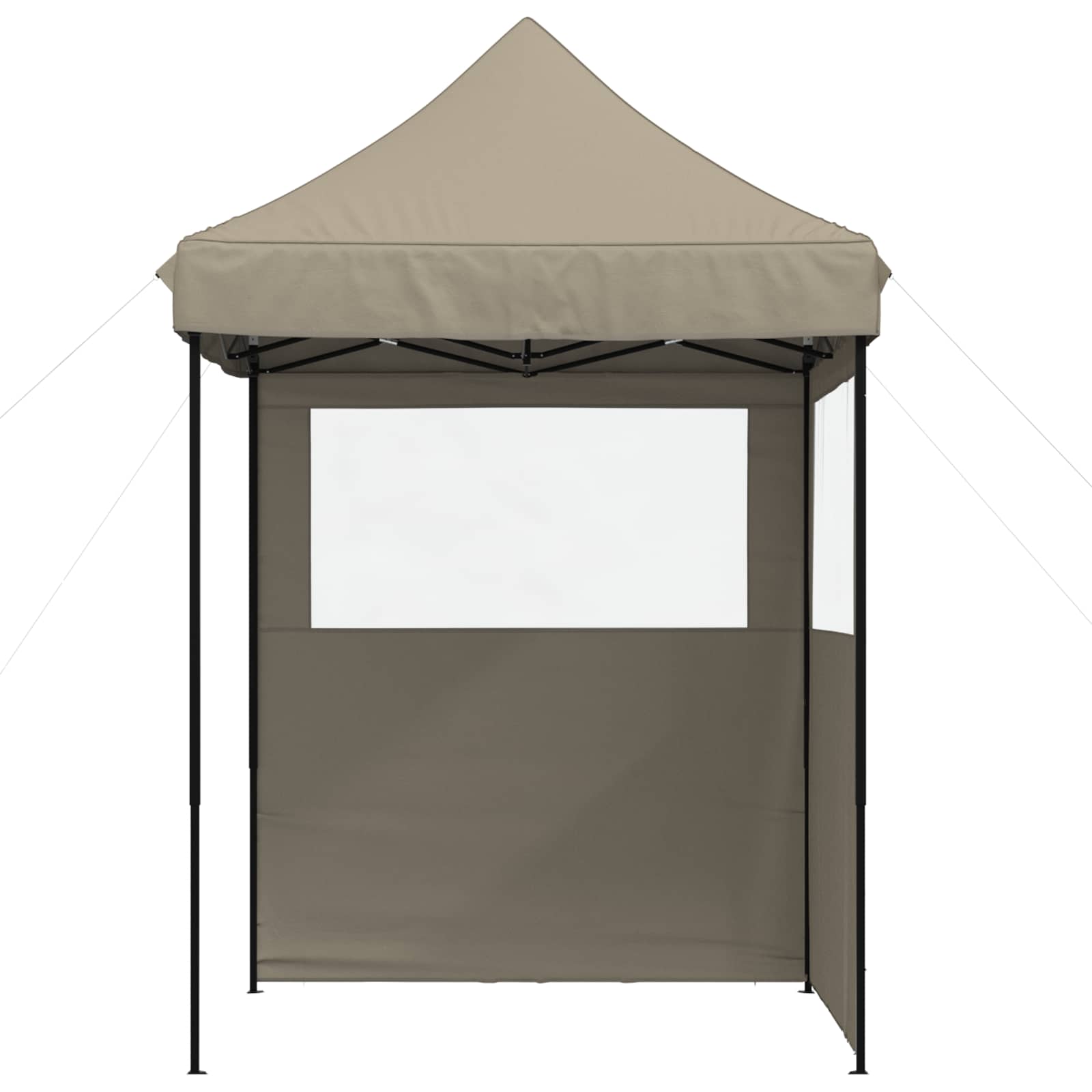 Partyzelt 200 x 200 x 306 cm Taupe Oxford-Stoff