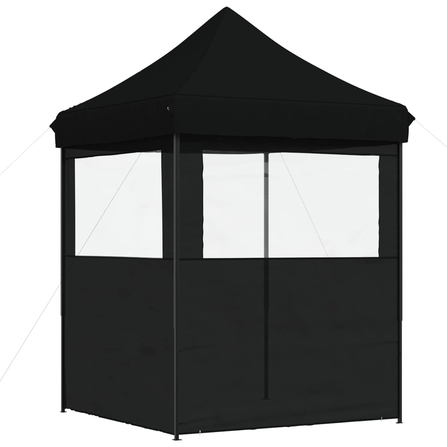 Partyzelt 200 x 200 x 306 cm Schwarz Oxford-Stoff