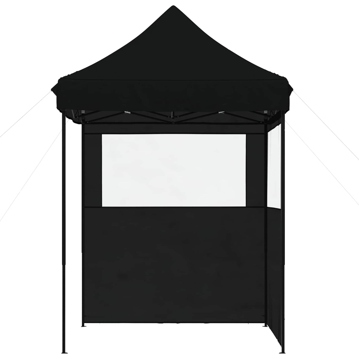Partyzelt 200 x 200 x 306 cm Schwarz Oxford-Stoff