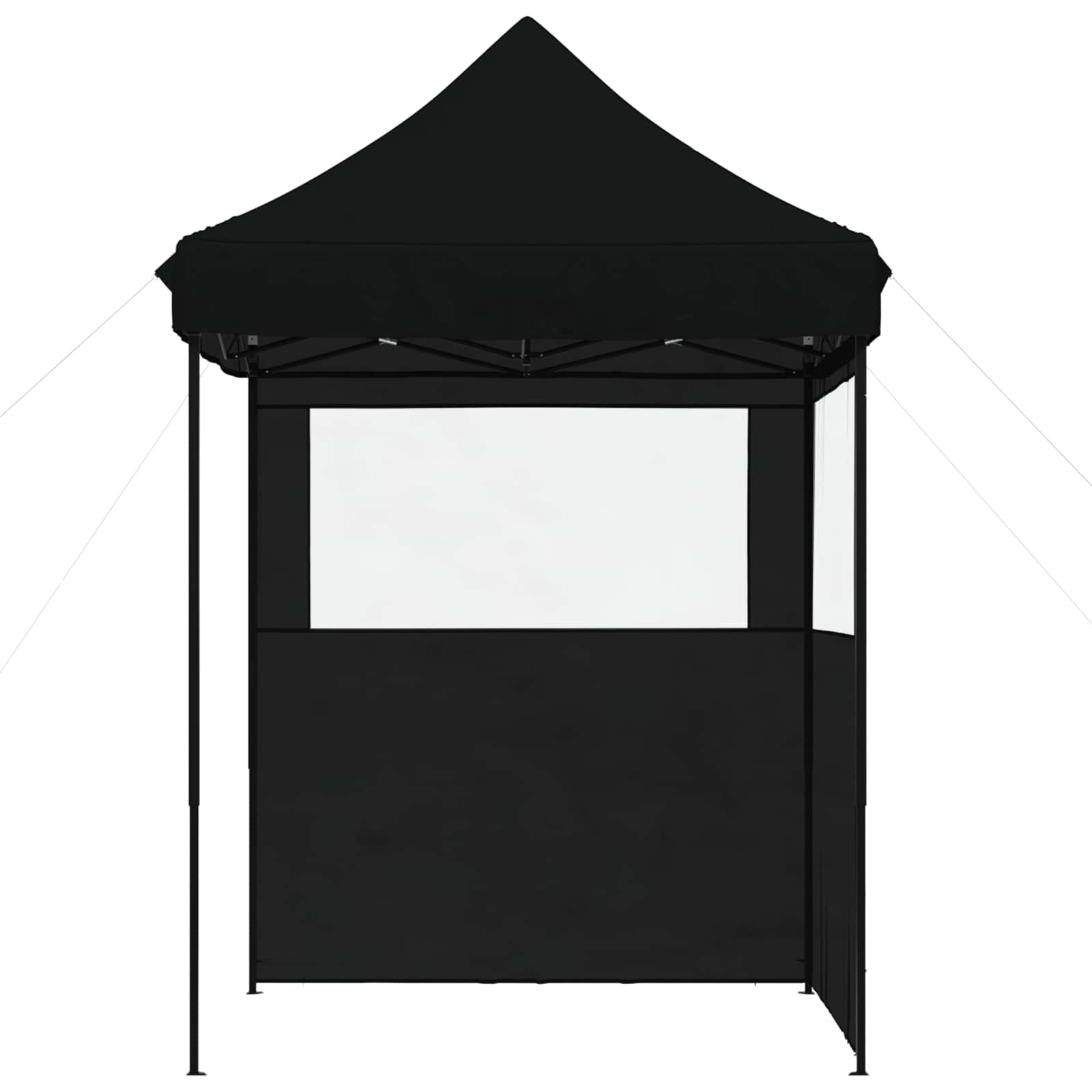 Partyzelt 200 x 200 x 306 cm Schwarz Oxford-Stoff