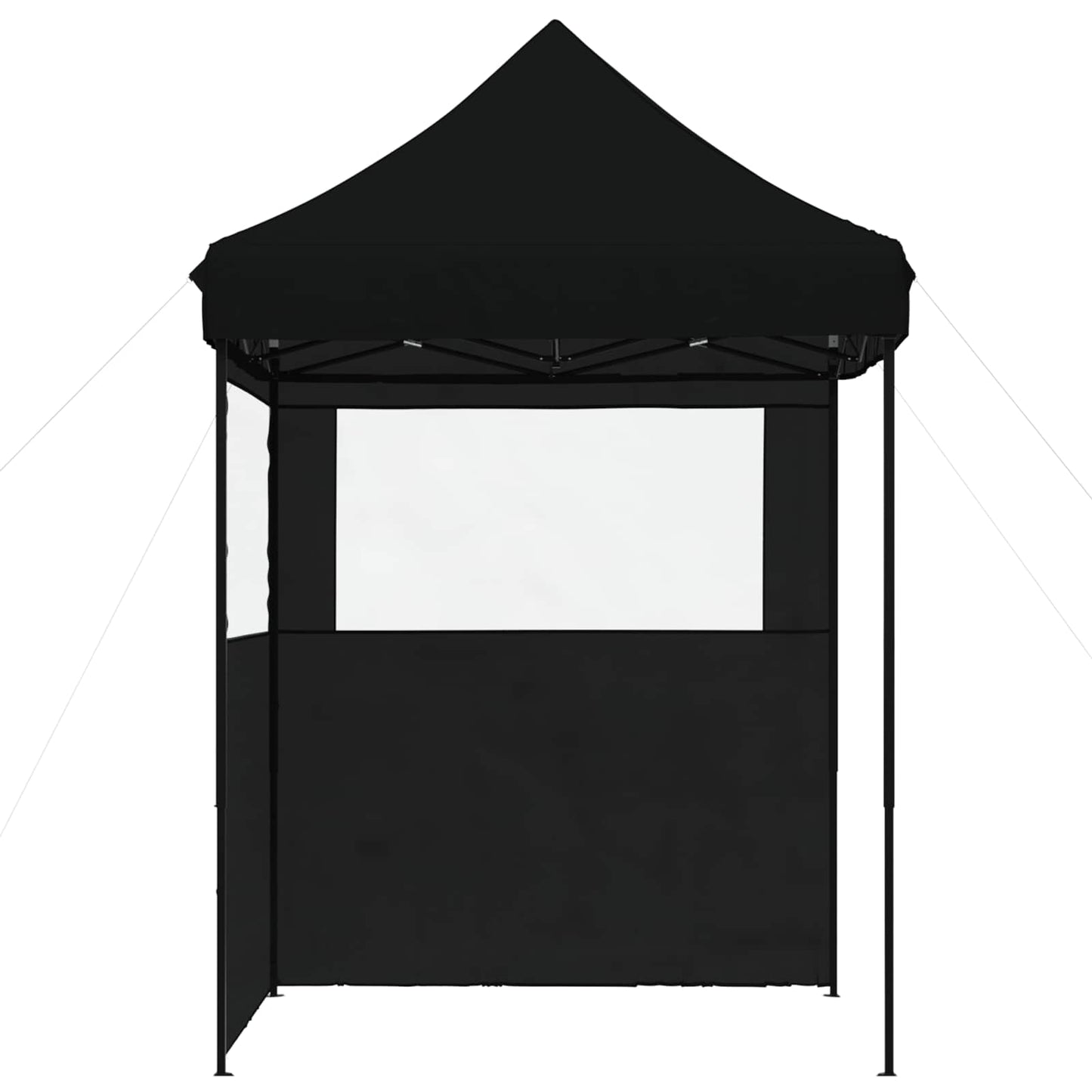 Partyzelt 200 x 200 x 306 cm Schwarz Oxford-Stoff