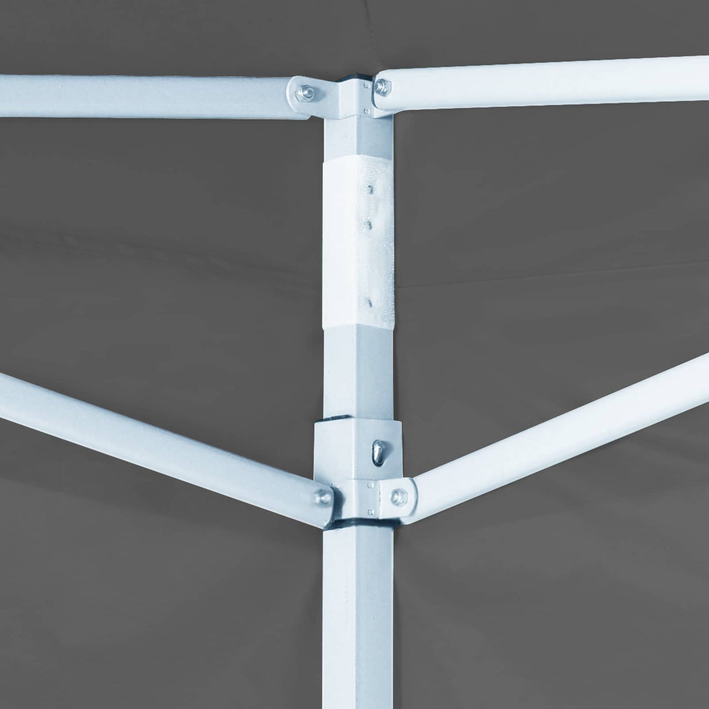 Partyzelt 200 x 200 x 315 cm Anthrazit Oxford-Stoff