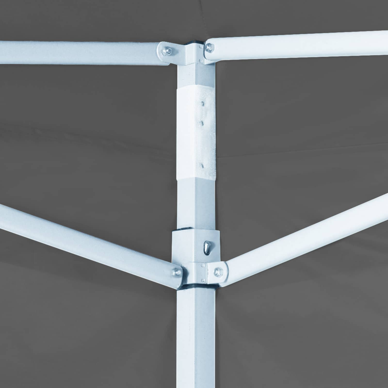 Partyzelt 200 x 200 x 315 cm Anthrazit Oxford-Stoff