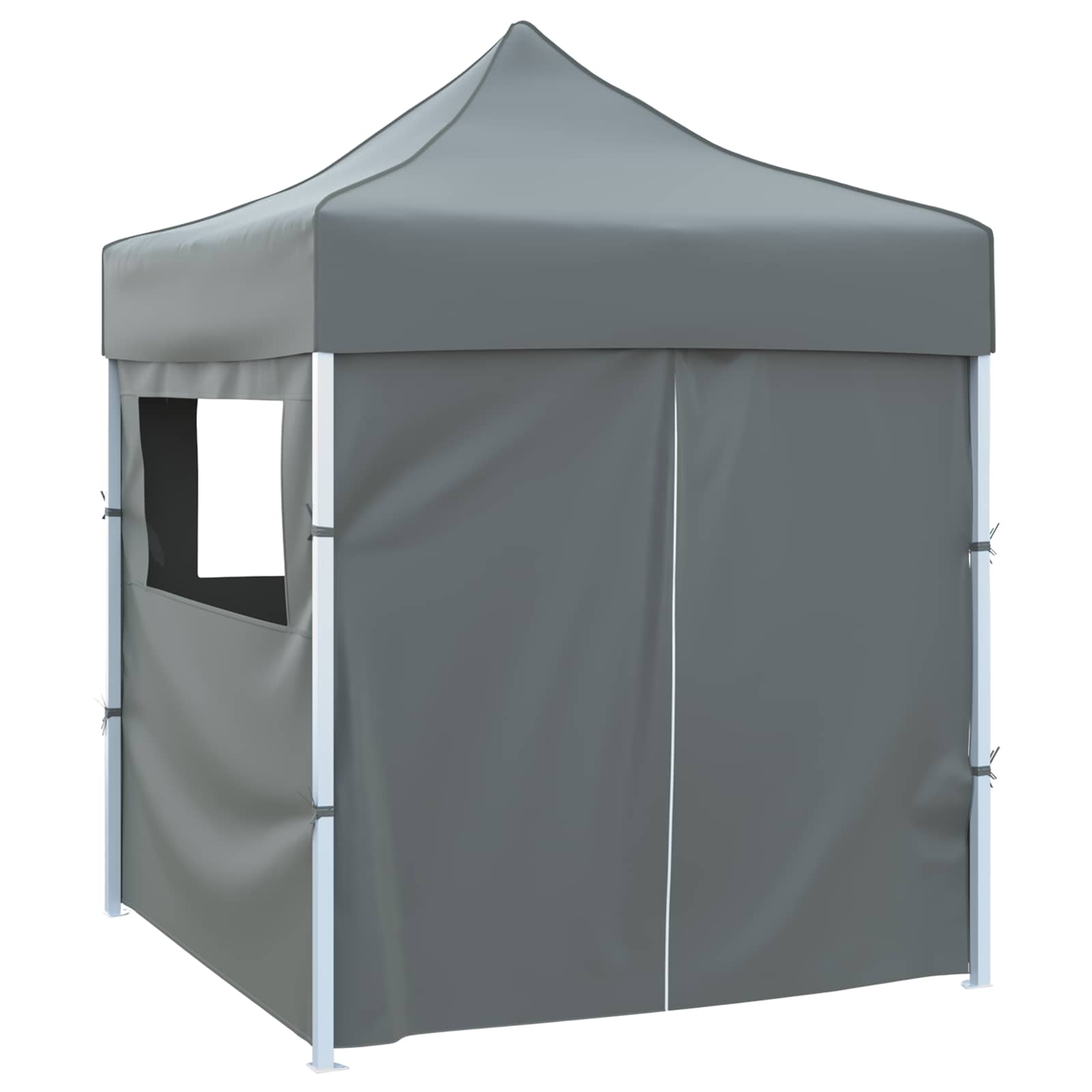 Partyzelt 200 x 200 x 315 cm Anthrazit Oxford-Stoff