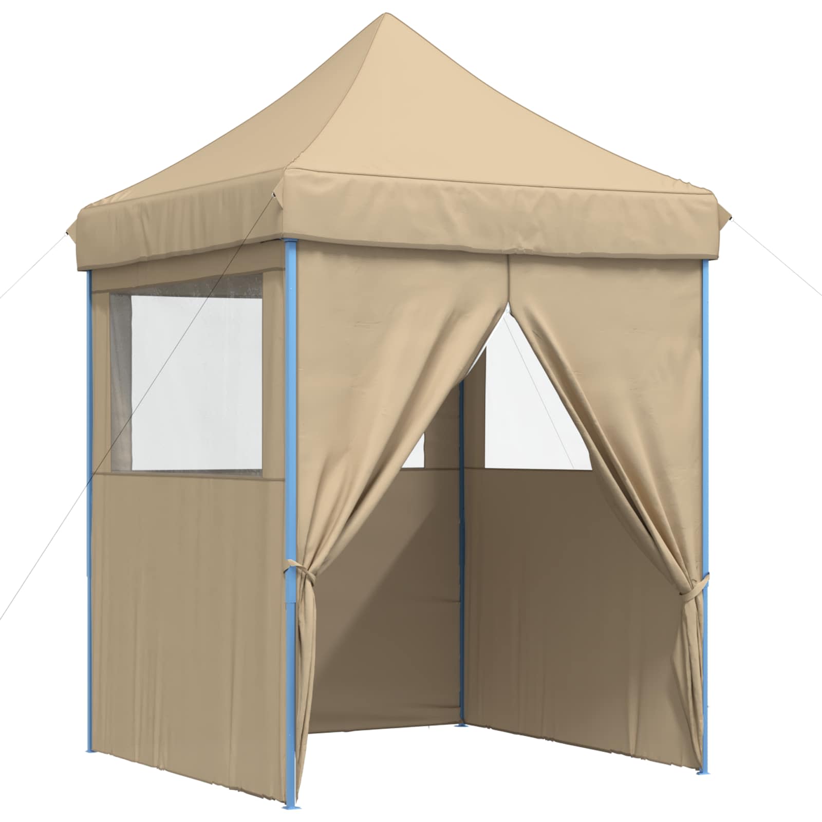 Partyzelt 200 x 200 x 306 cm Beige Oxford-Stoff