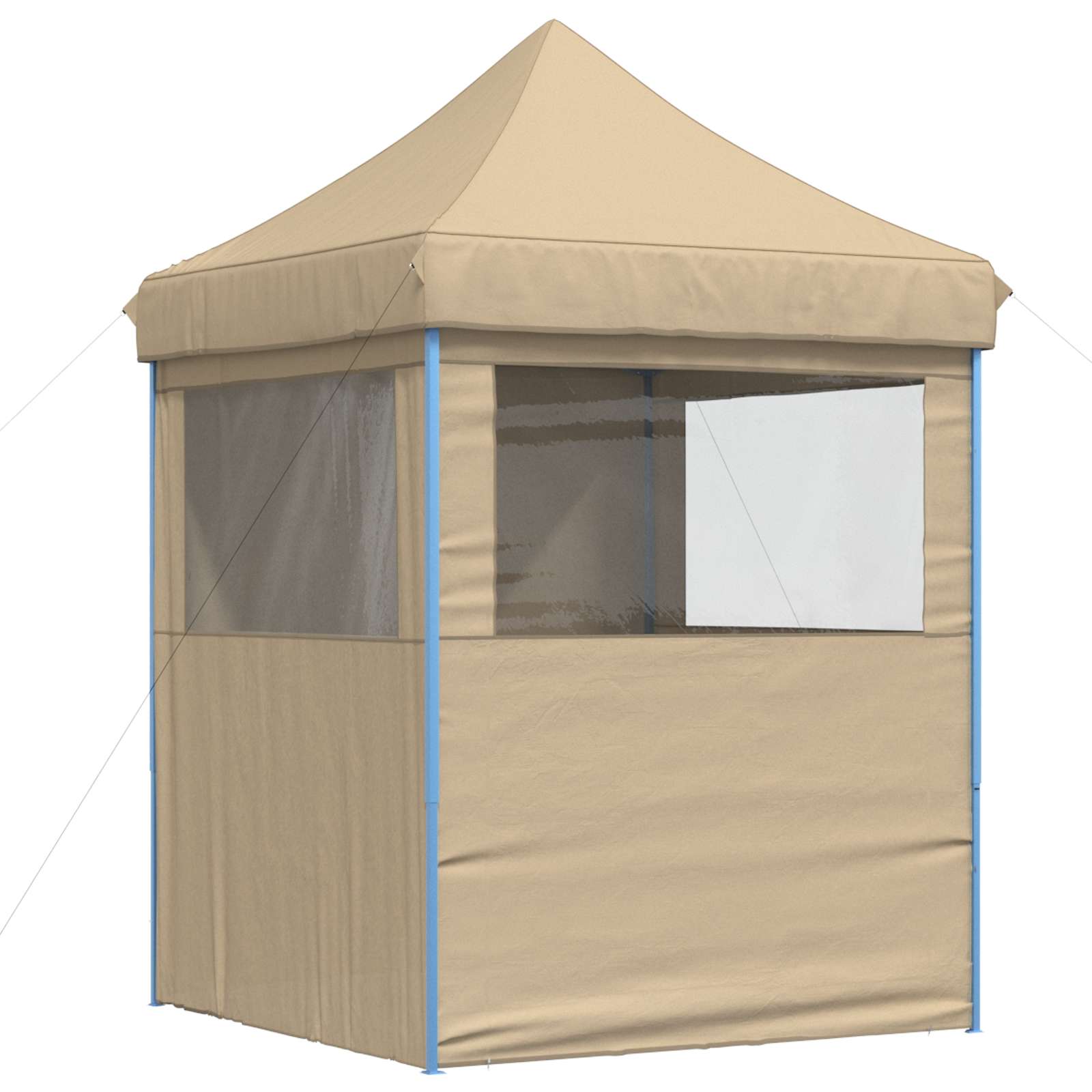 Partyzelt 200 x 200 x 306 cm Beige Oxford-Stoff