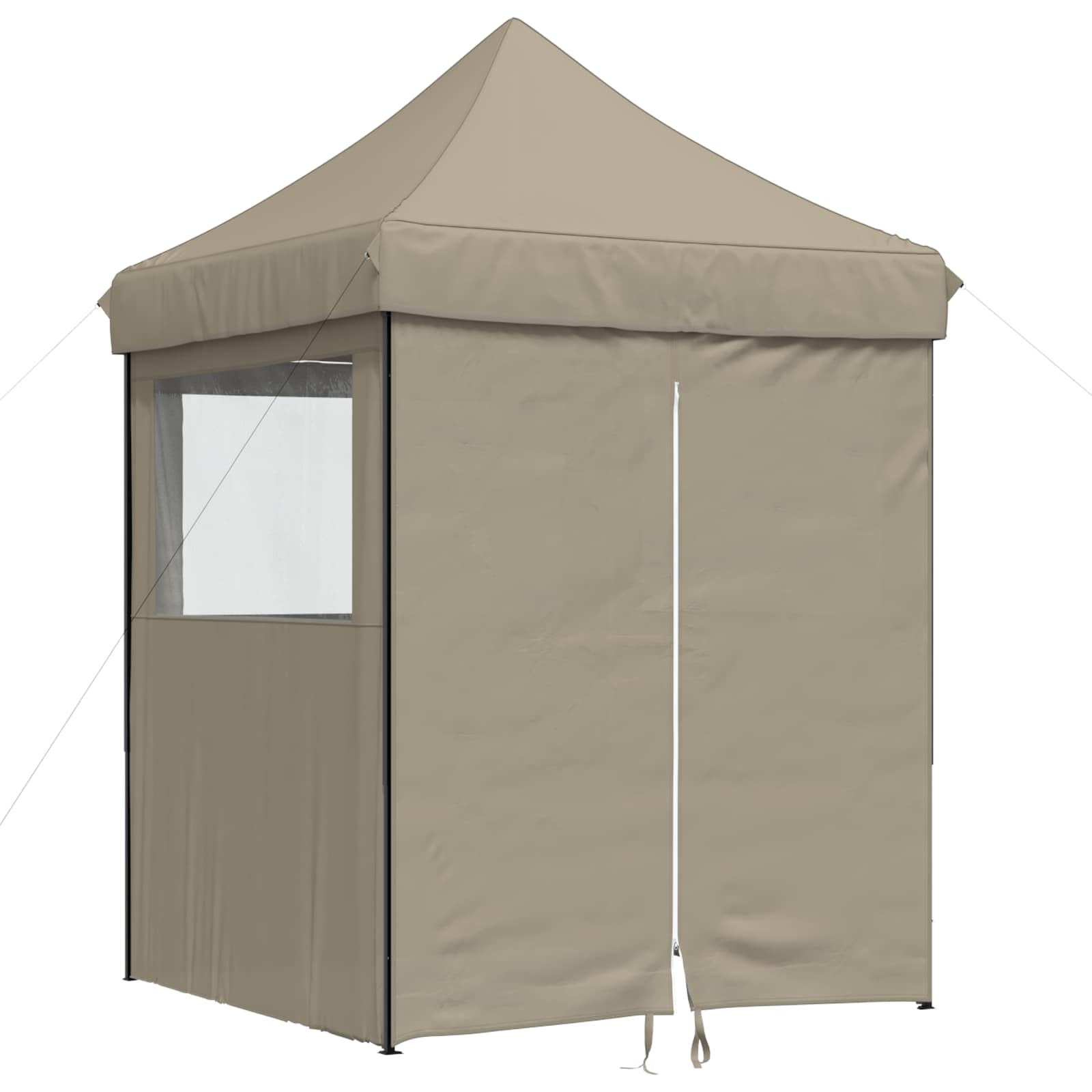 Partyzelt 200 x 200 x 306 cm Taupe Oxford-Stoff