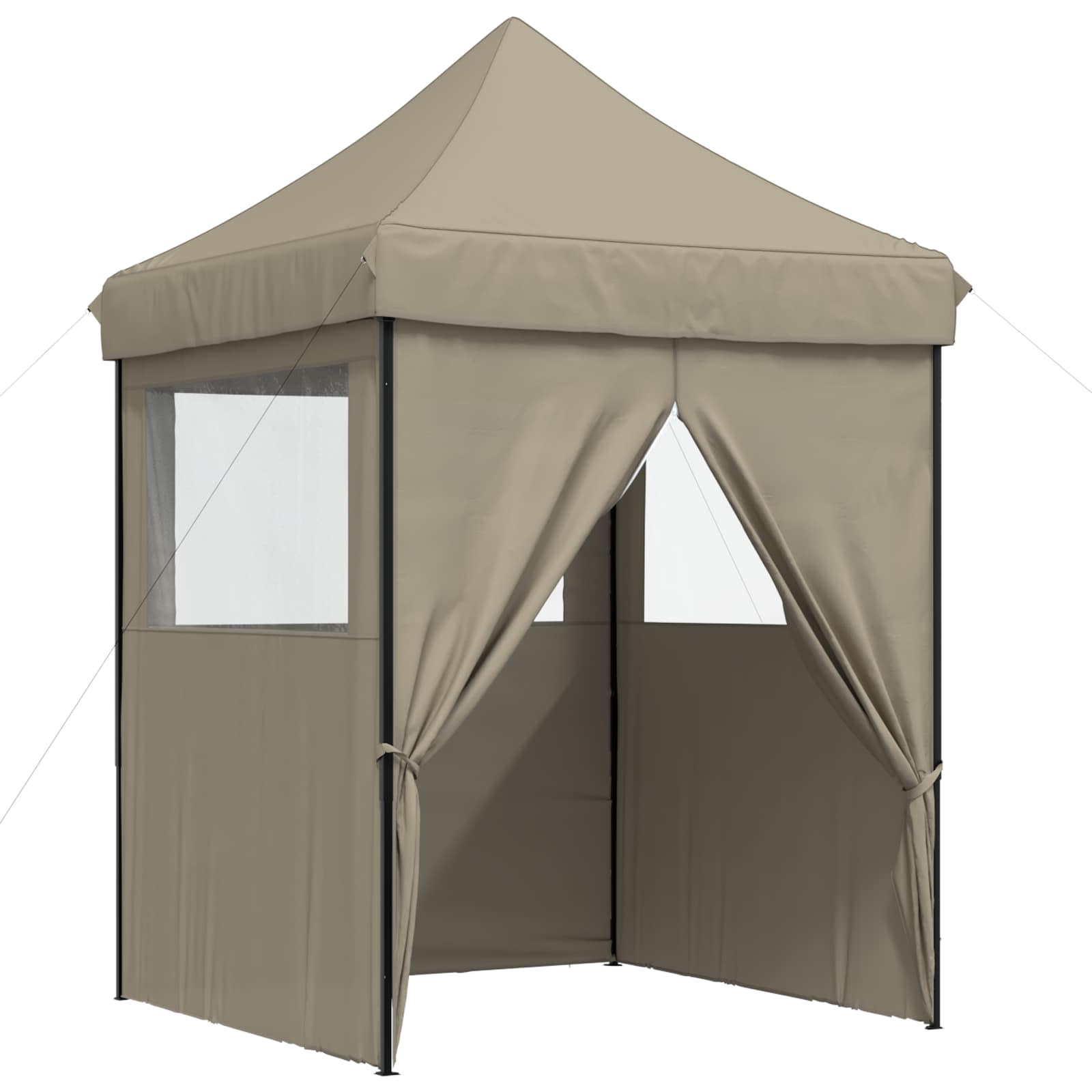 Partyzelt 200 x 200 x 306 cm Taupe Oxford-Stoff