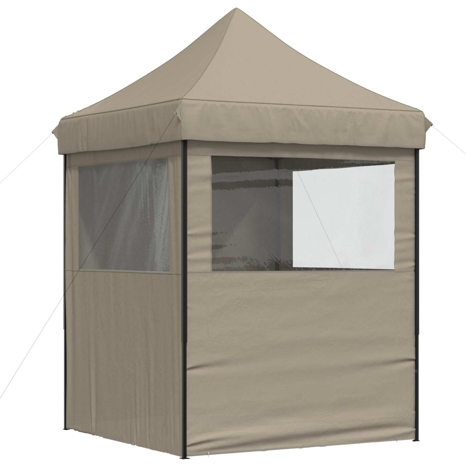 Partyzelt 200 x 200 x 306 cm Taupe Oxford-Stoff