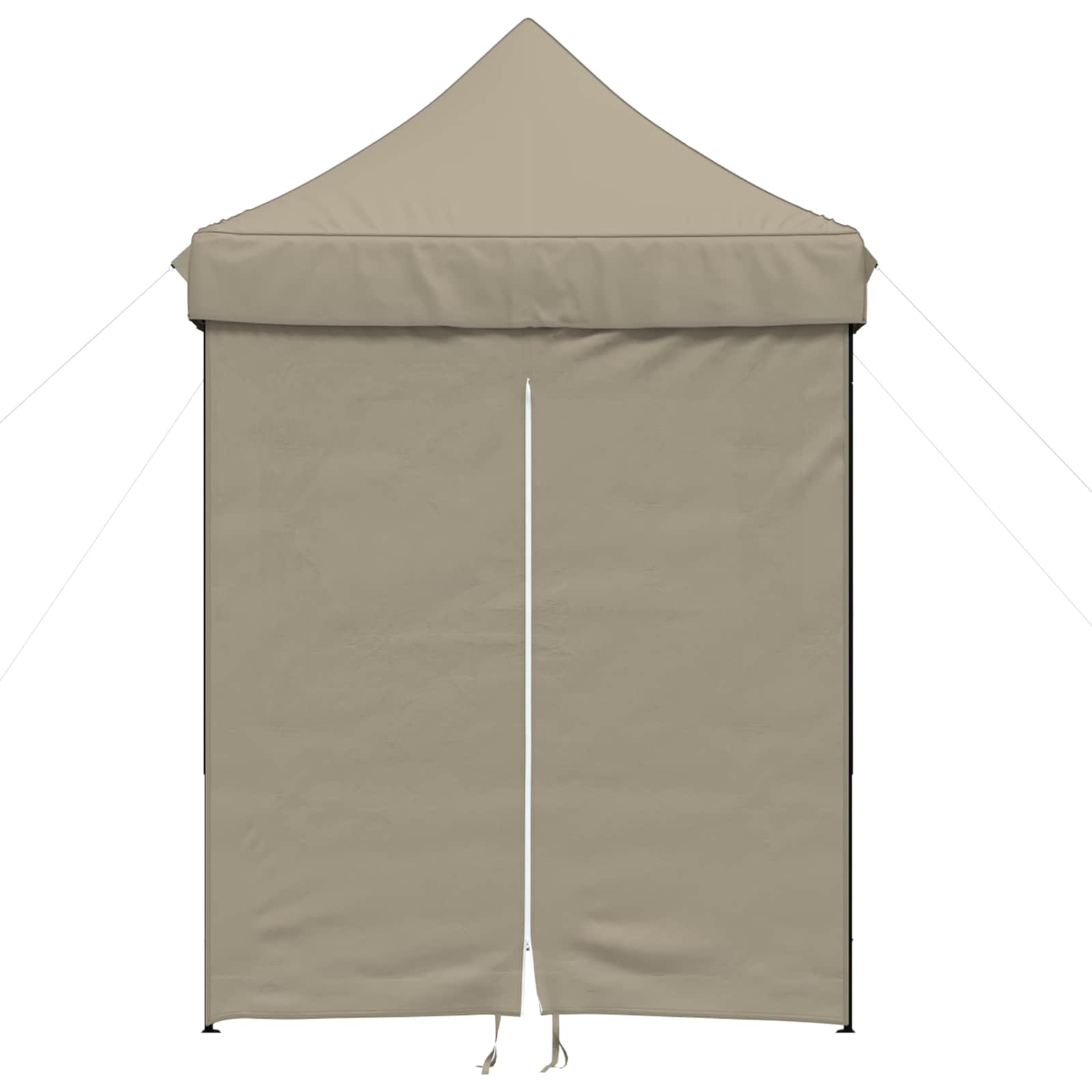 Partyzelt 200 x 200 x 306 cm Taupe Oxford-Stoff