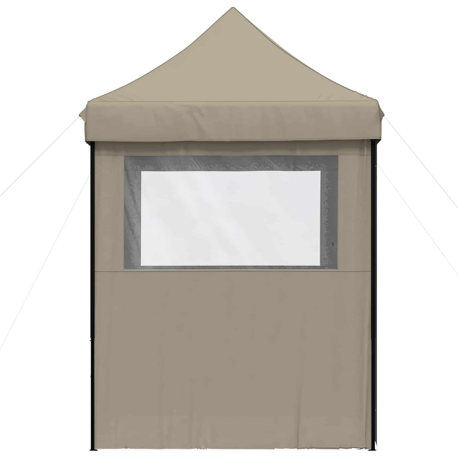 Partyzelt 200 x 200 x 306 cm Taupe Oxford-Stoff