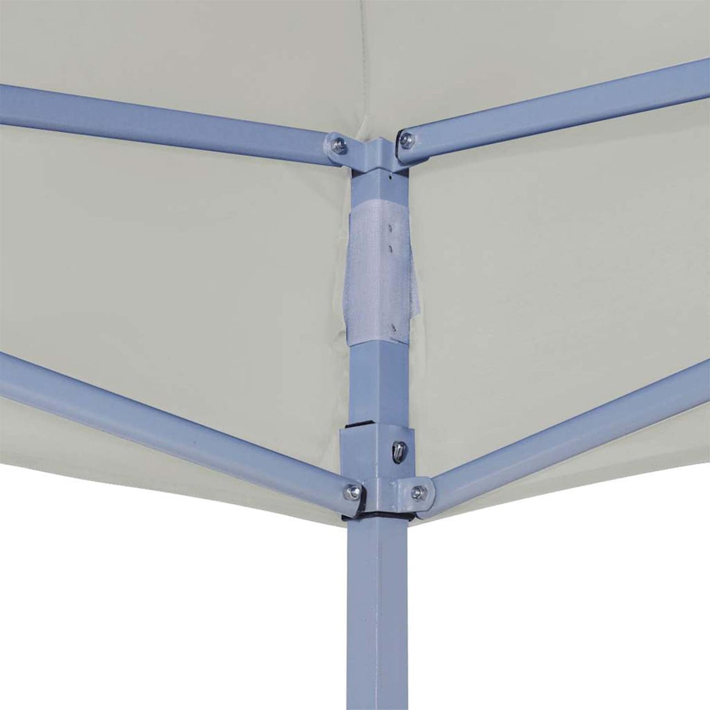 Party-Zelt 291 x 291 x 315 cm Creme Oxford-Stoff