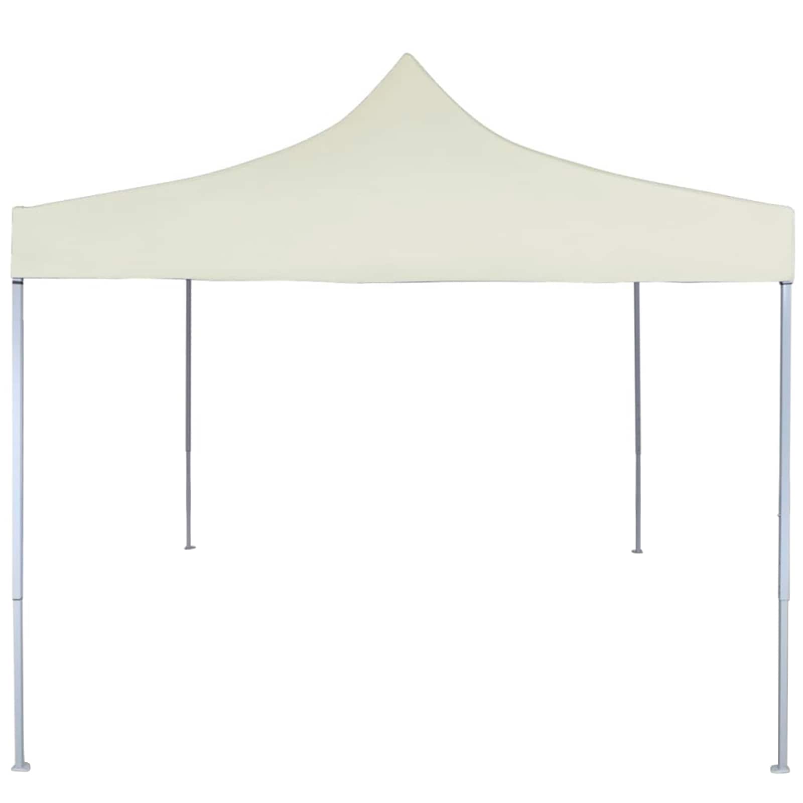 Party-Zelt 291 x 291 x 315 cm Creme Oxford-Stoff