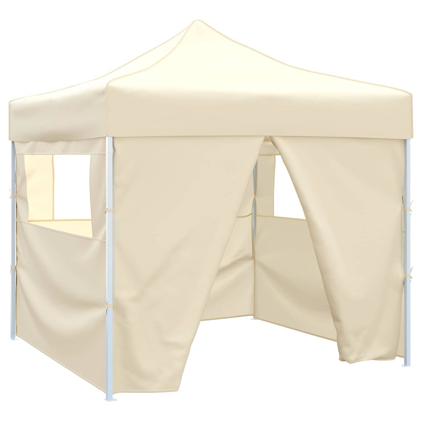 Party-Zelt 291 x 291 x 315 cm Creme Oxford-Stoff