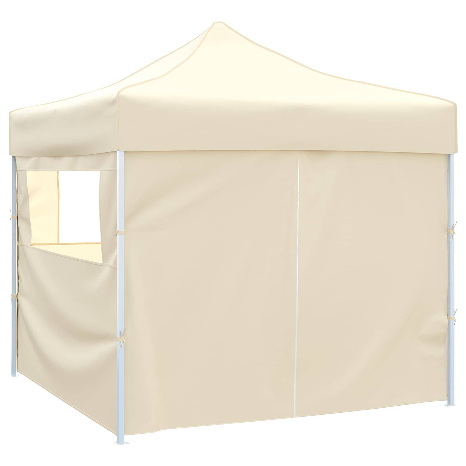 Party-Zelt 291 x 291 x 315 cm Creme Oxford-Stoff