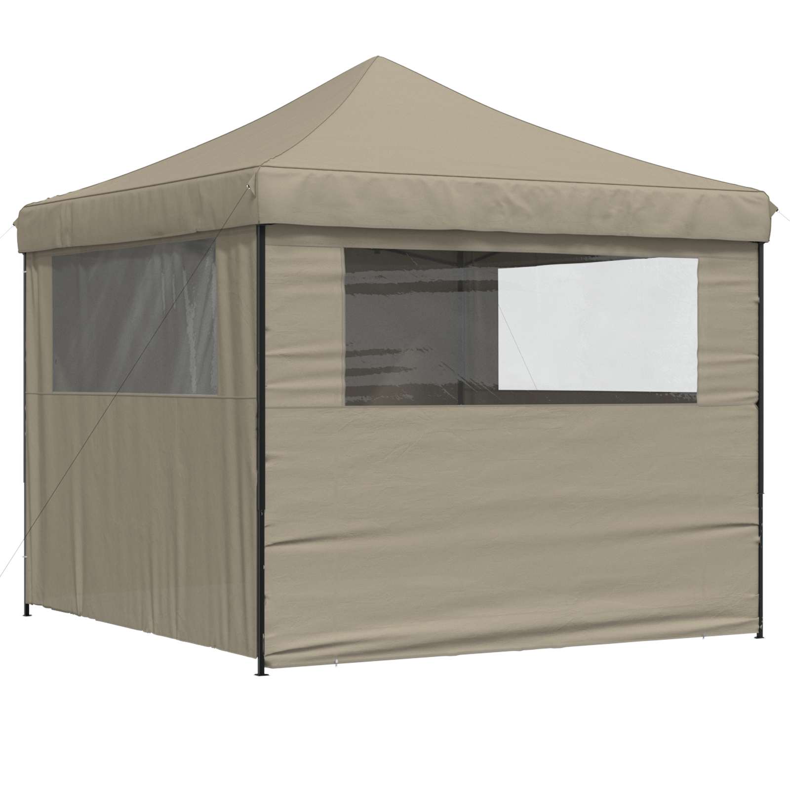 Party-Zelt 292 x 292 x 315 cm Taupe Oxford-Stoff