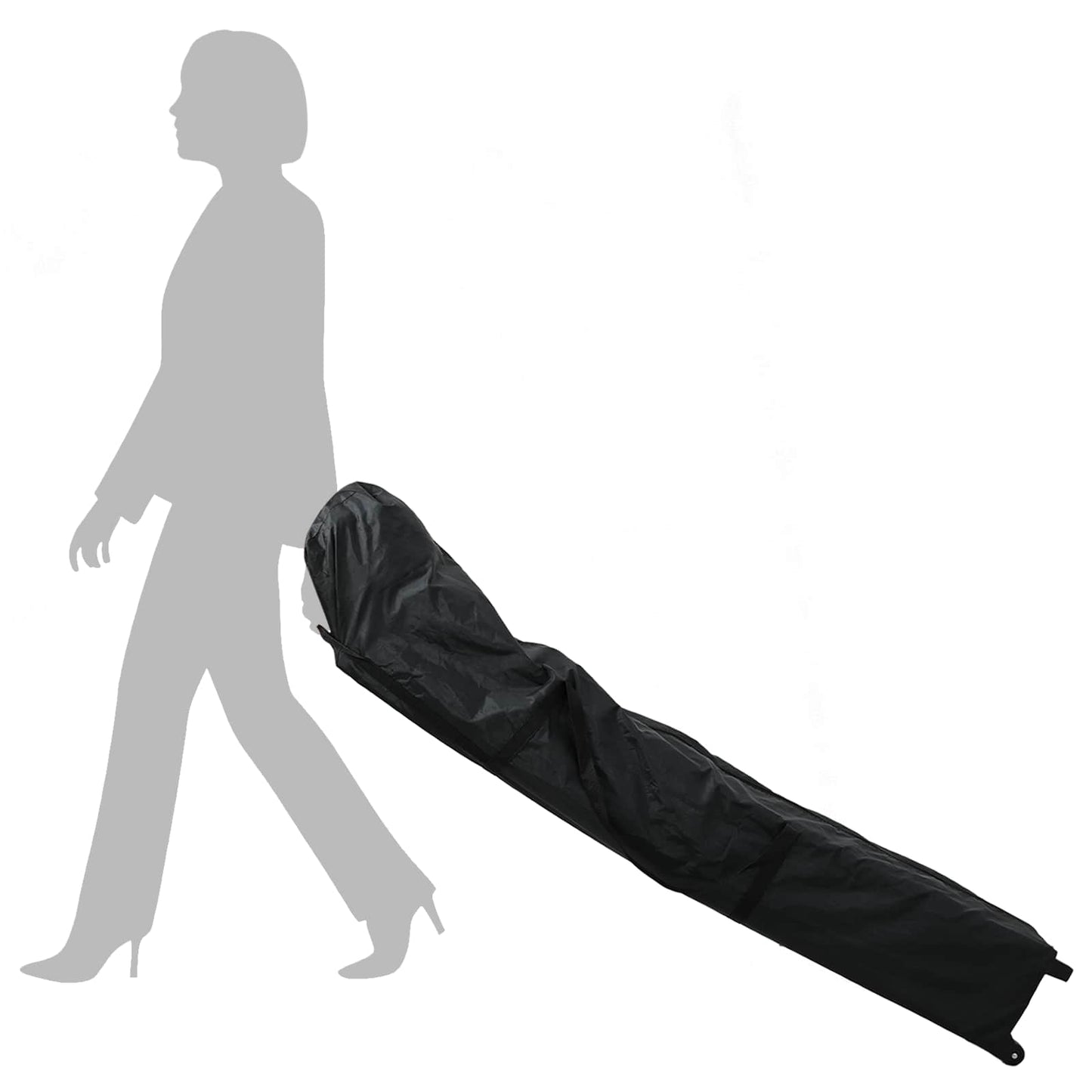 Party-Zelt 292 x 292 x 315 cm Braun Oxford-Stoff