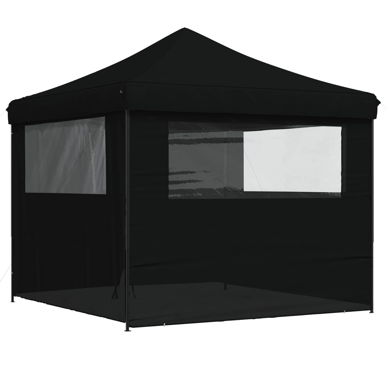Party-Zelt 292 x 292 x 315 cm Schwarz Oxford-Stoff