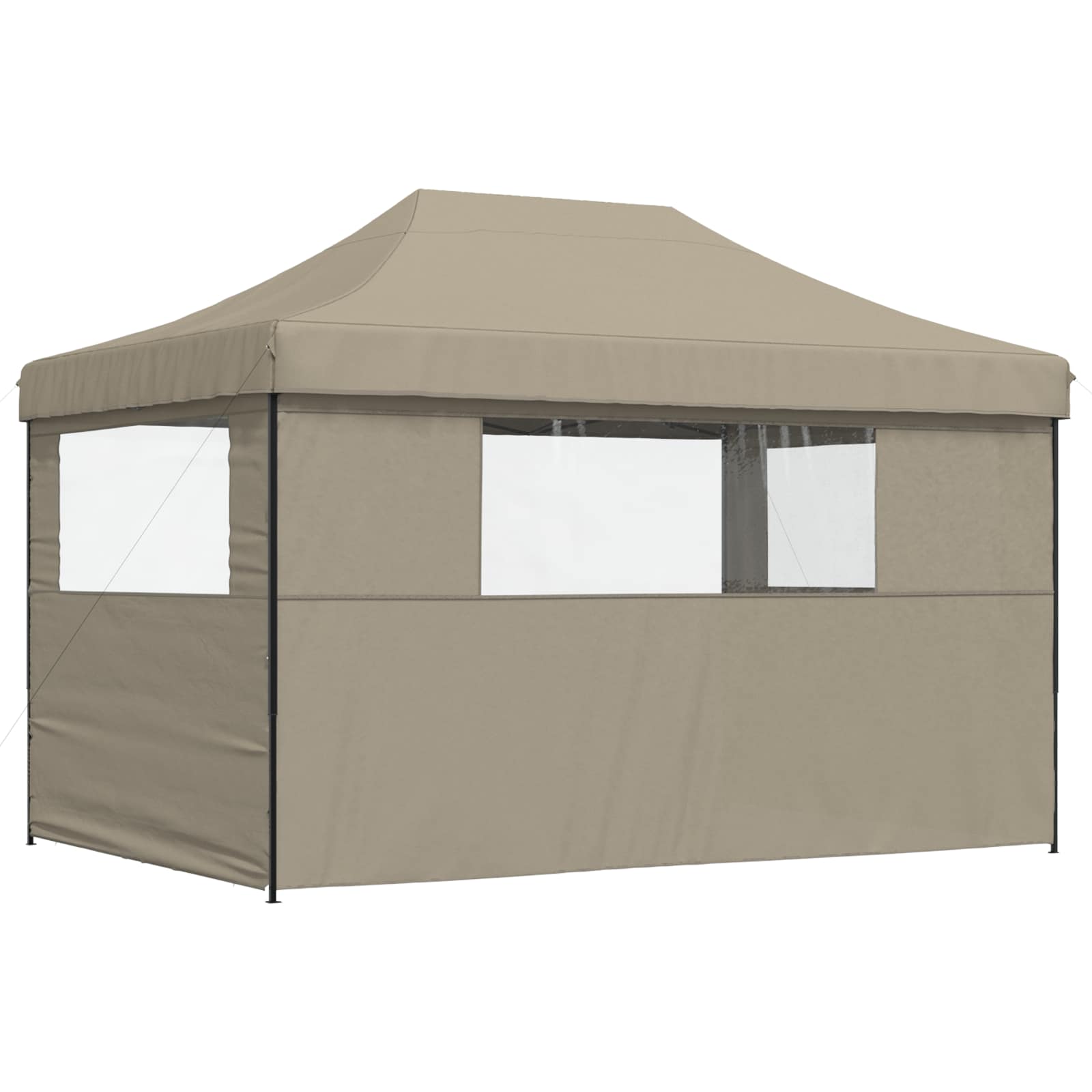 Party-Zelt 279 x 410 x 315 cm Taupe Oxford-Stoff