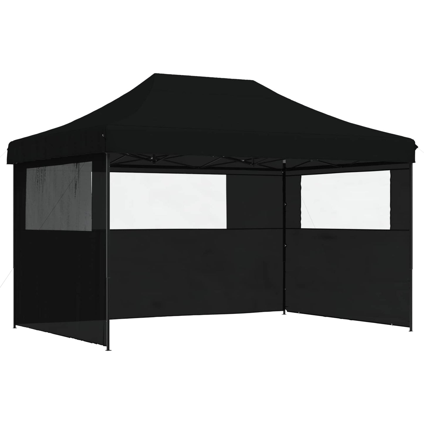 Party-Zelt 279 x 410 x 315 cm Schwarz Oxford-Stoff