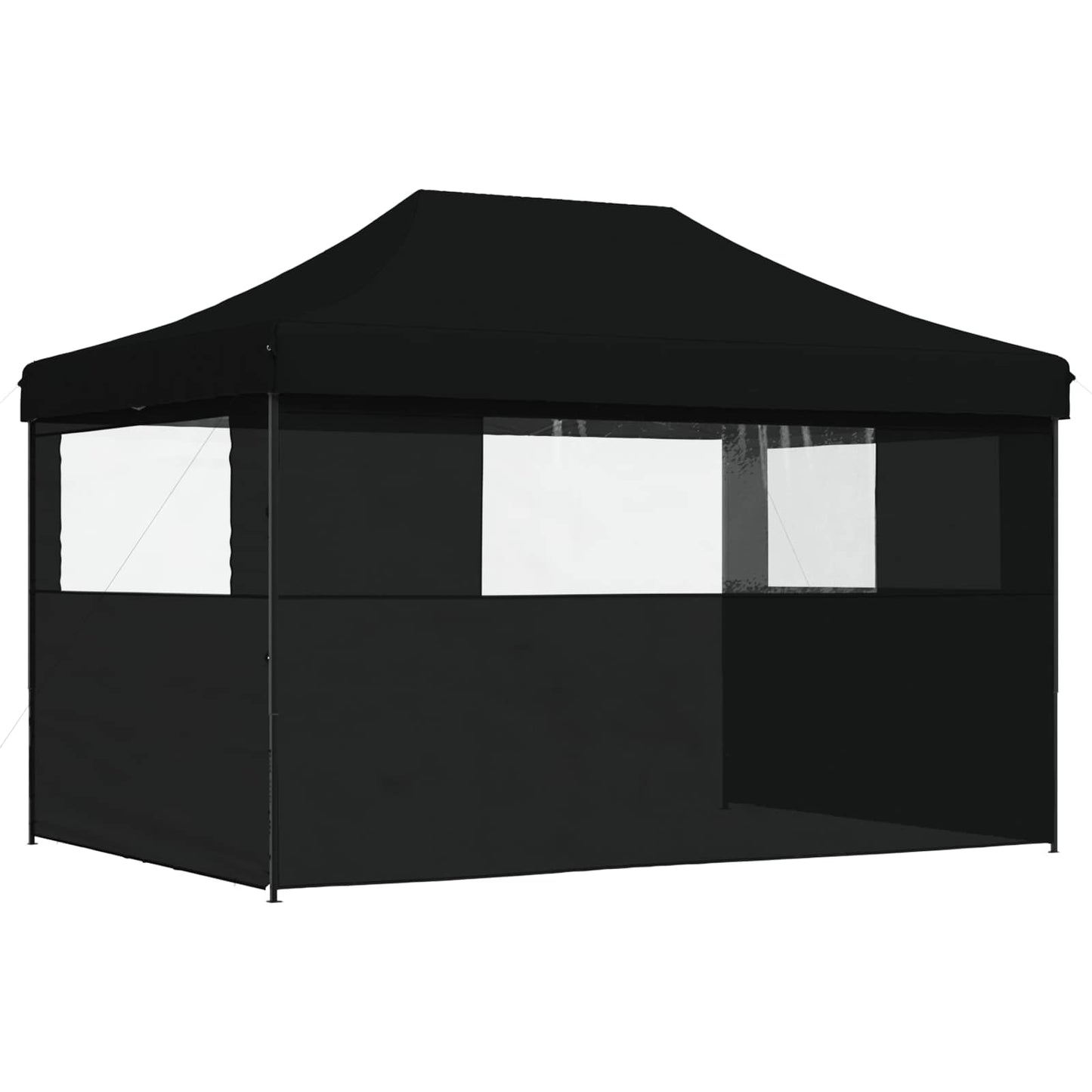 Party-Zelt 279 x 410 x 315 cm Schwarz Oxford-Stoff