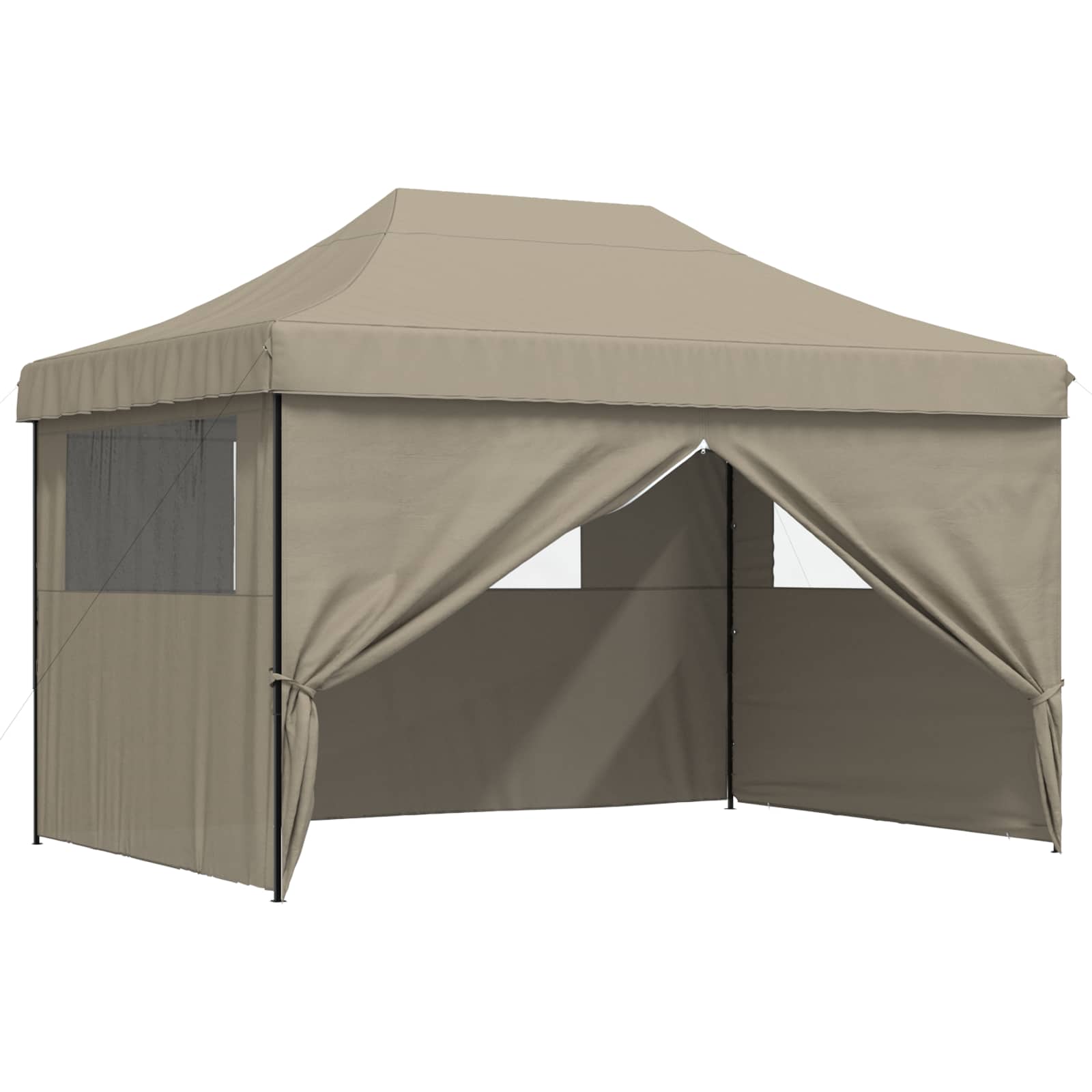 Party-Zelt 279 x 410 x 315 cm Taupe Oxford-Stoff