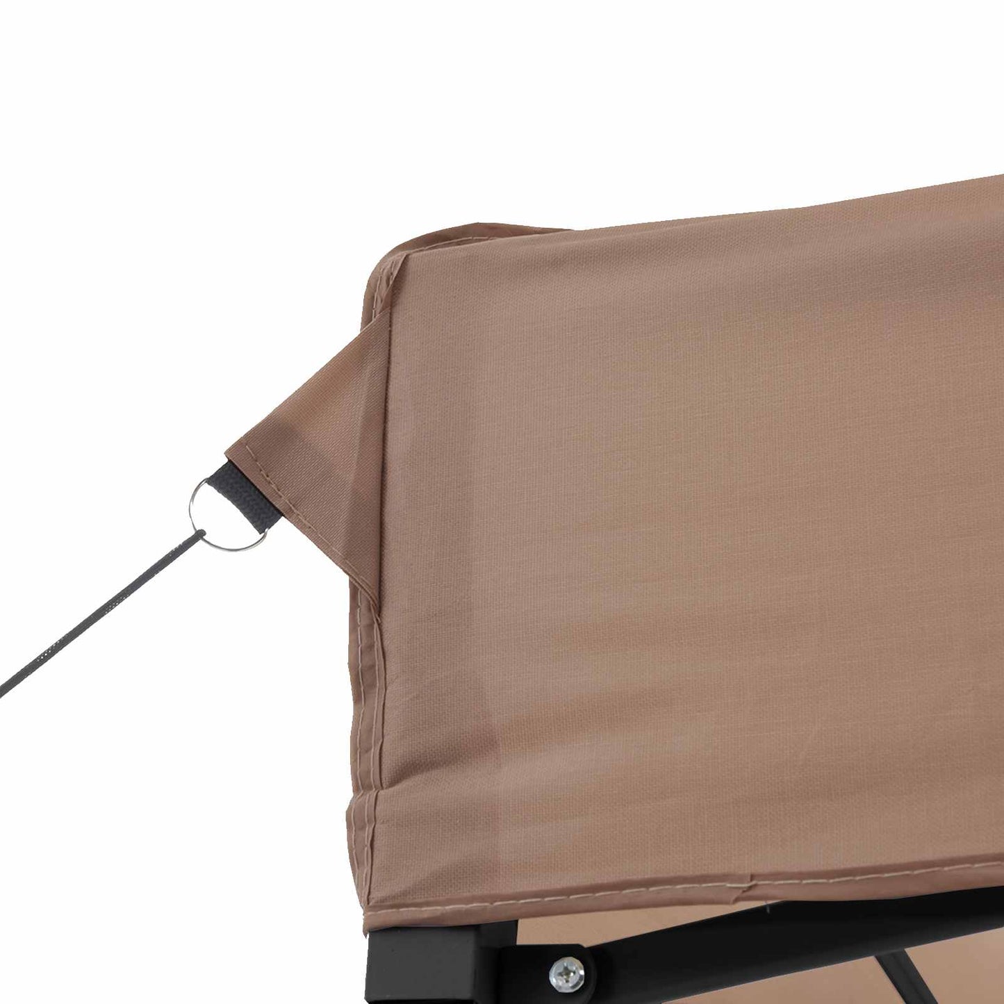 Party-Zelt 279 x 410 x 315 cm Braun Oxford-Stoff